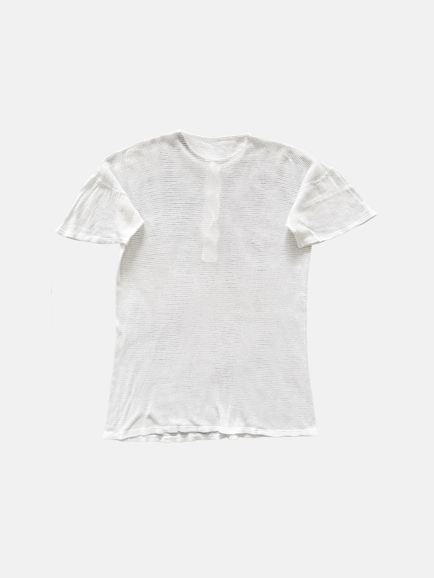 Euro Vintage Henley Neck Mesh T-shirts