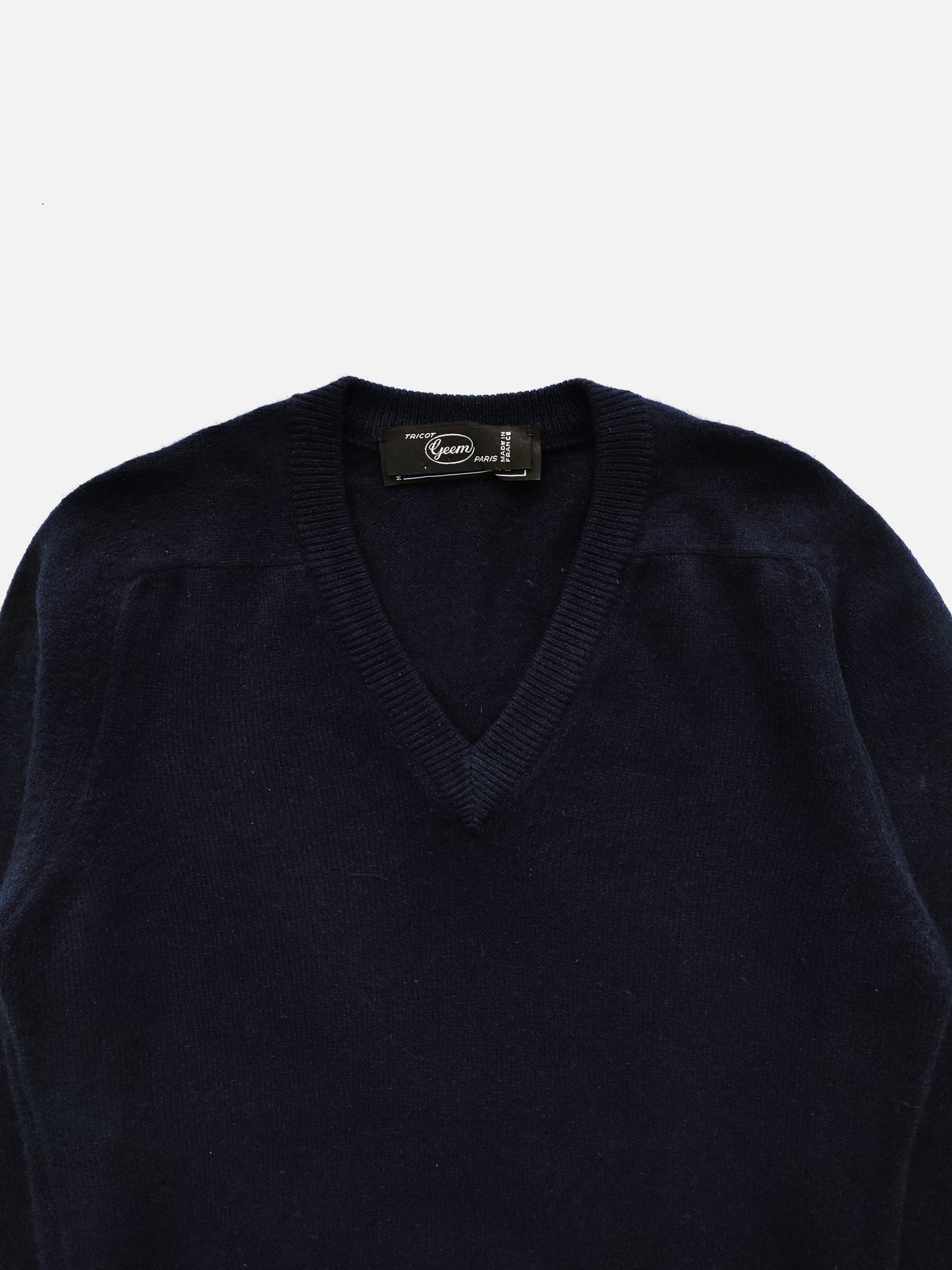 '70s French V-neck Sweater in Cashmere