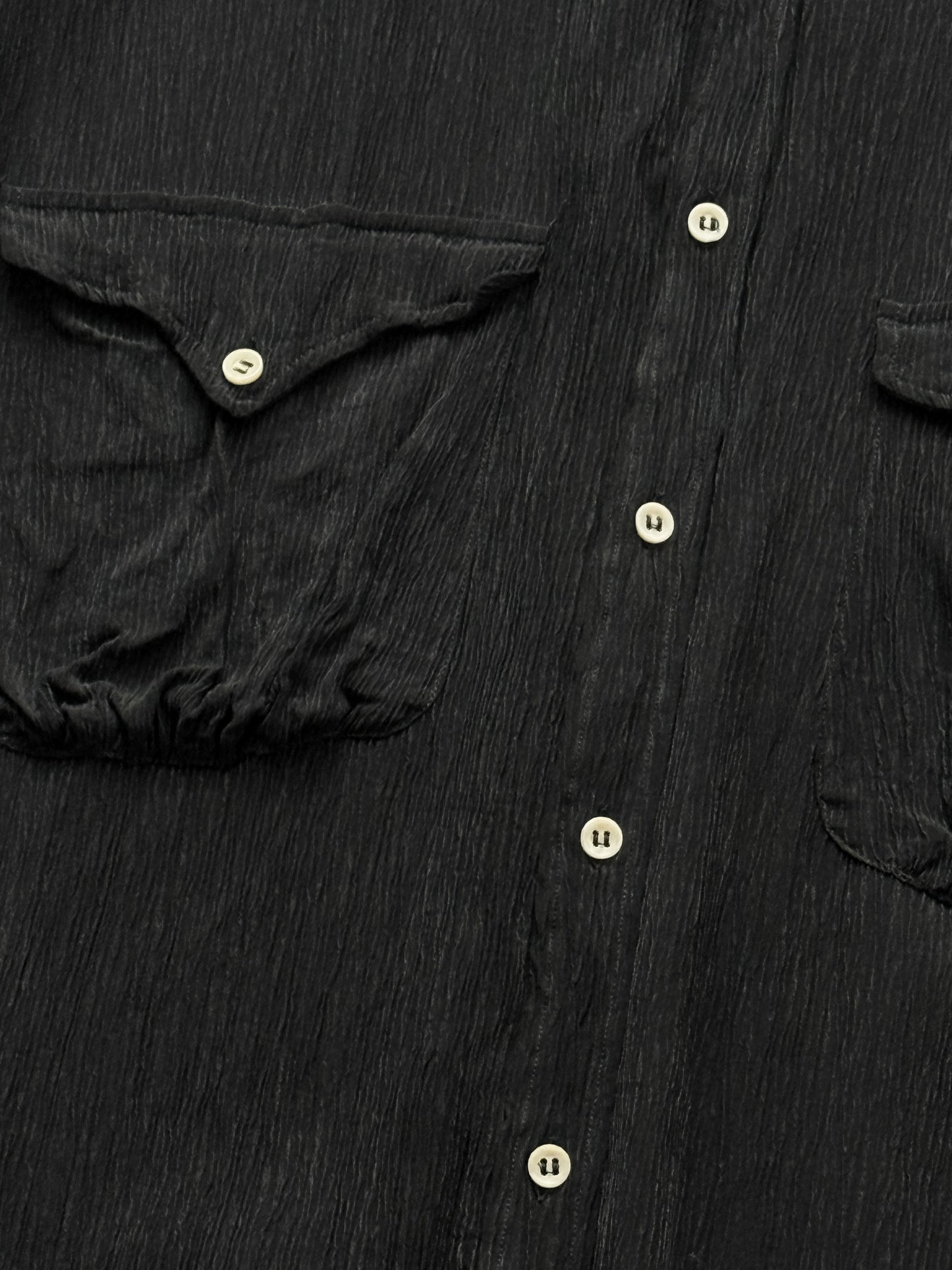 ’90s Giorgio Armani Pleated Shirts with Pockets in Viscose