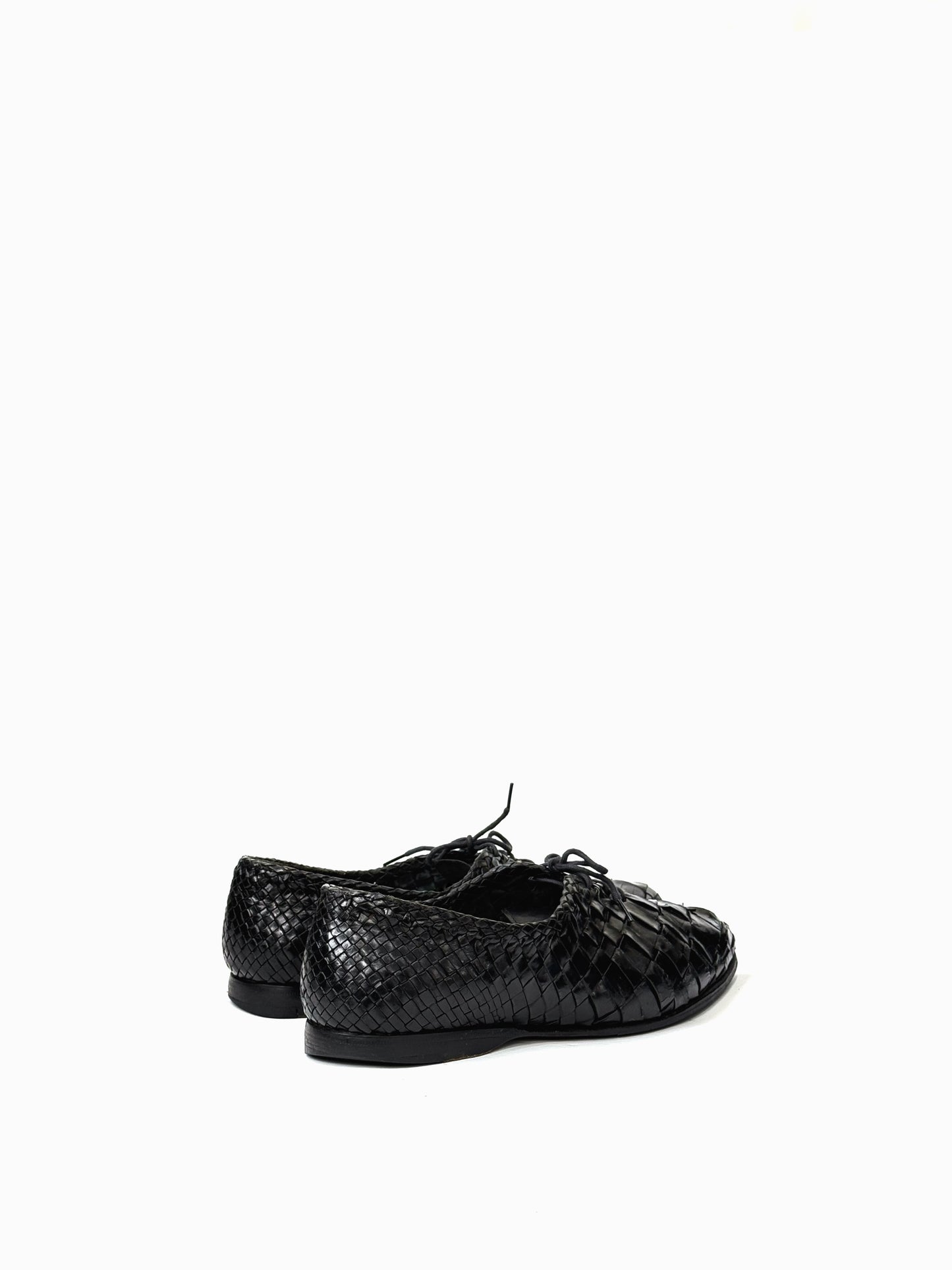 Vintage Stemar Woven Shoes in Leather