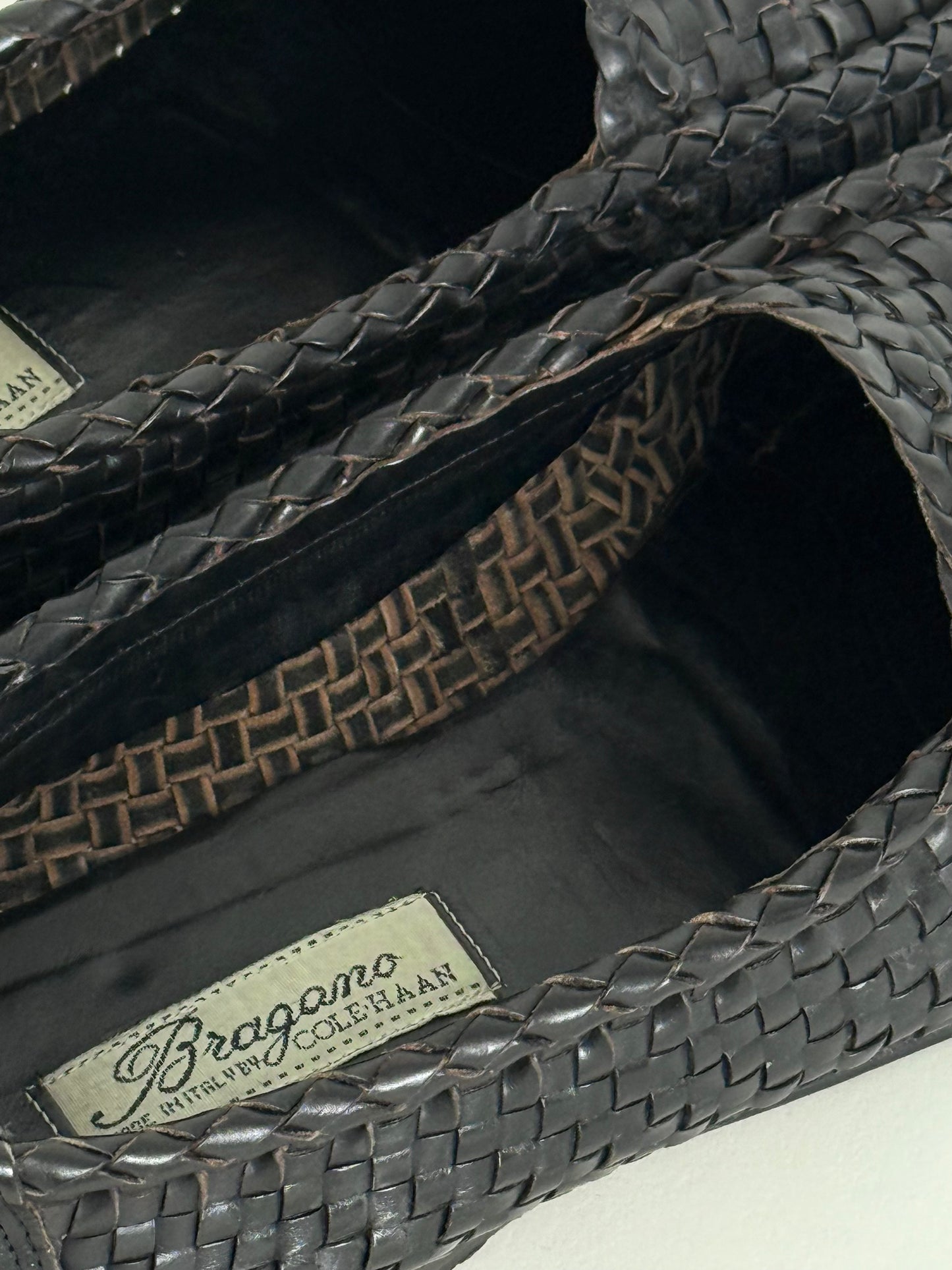 Bragano Woven Loafers in Leather