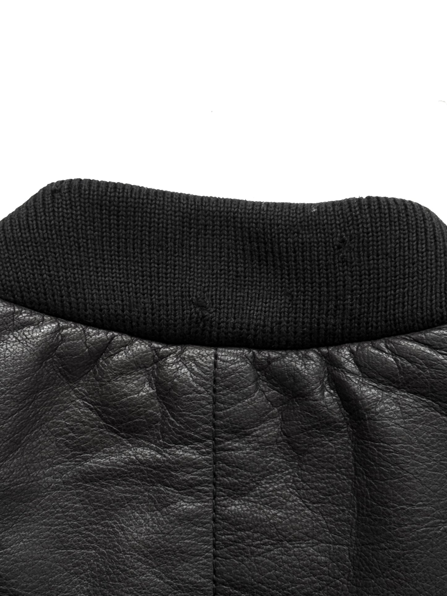 '90s Giorgio Armani Collezioni Quilted Bomber Blouson in Leather