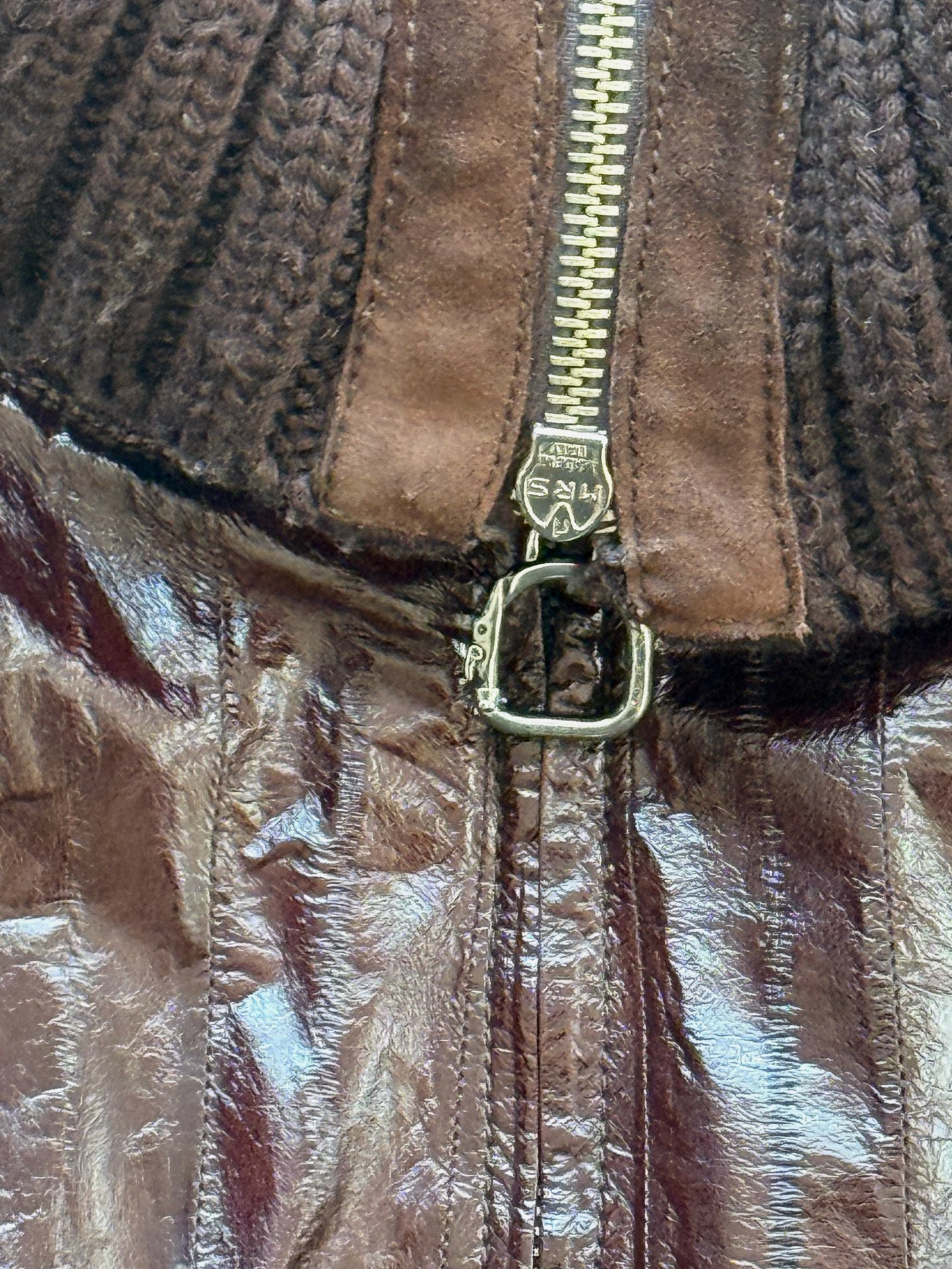 '00s Trussardi Leather Jacket in Eel Leather