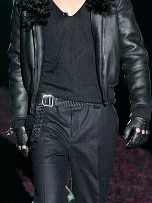 01AW Gucci by Tom Ford Woven Belt in Leather