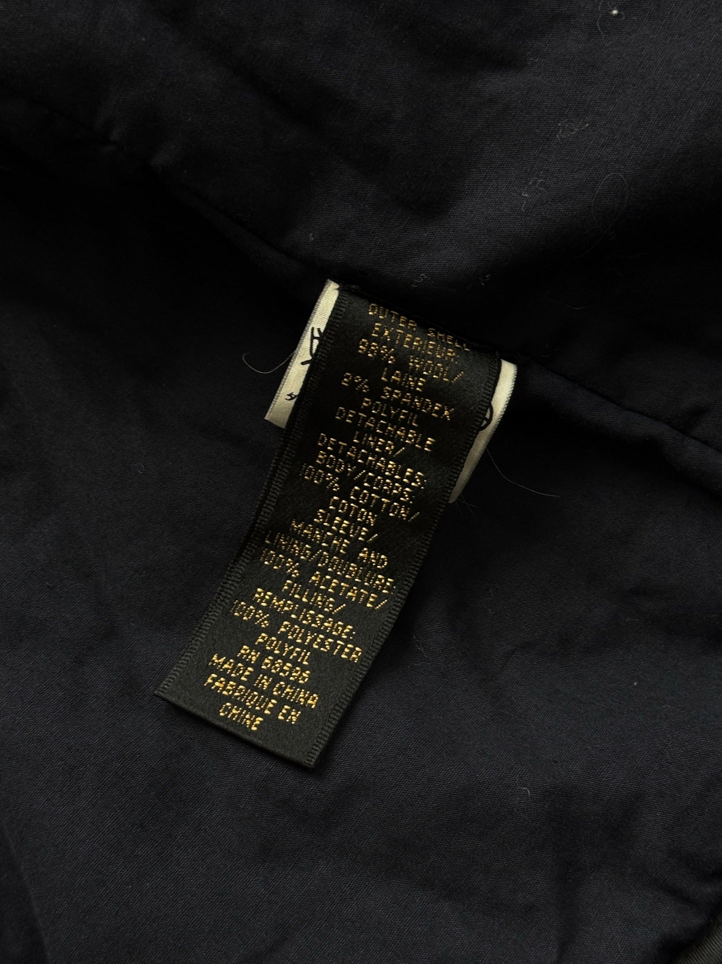 '00s Donna Karan Signature Puffer Jacket in Wool