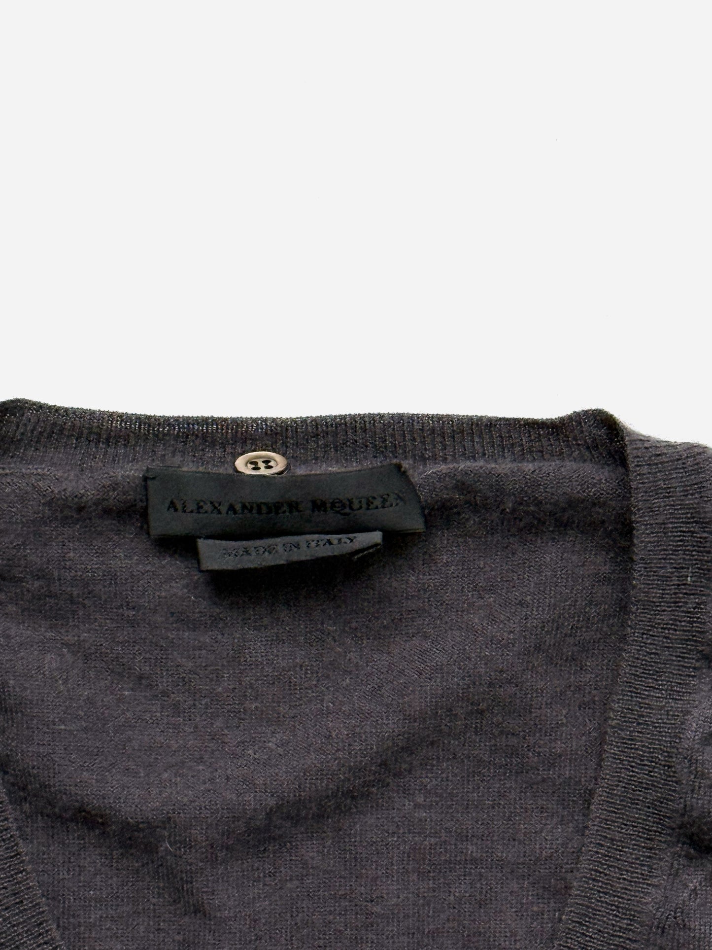 '00s Alexander Macqueen V-neck Sweater in Cashmere