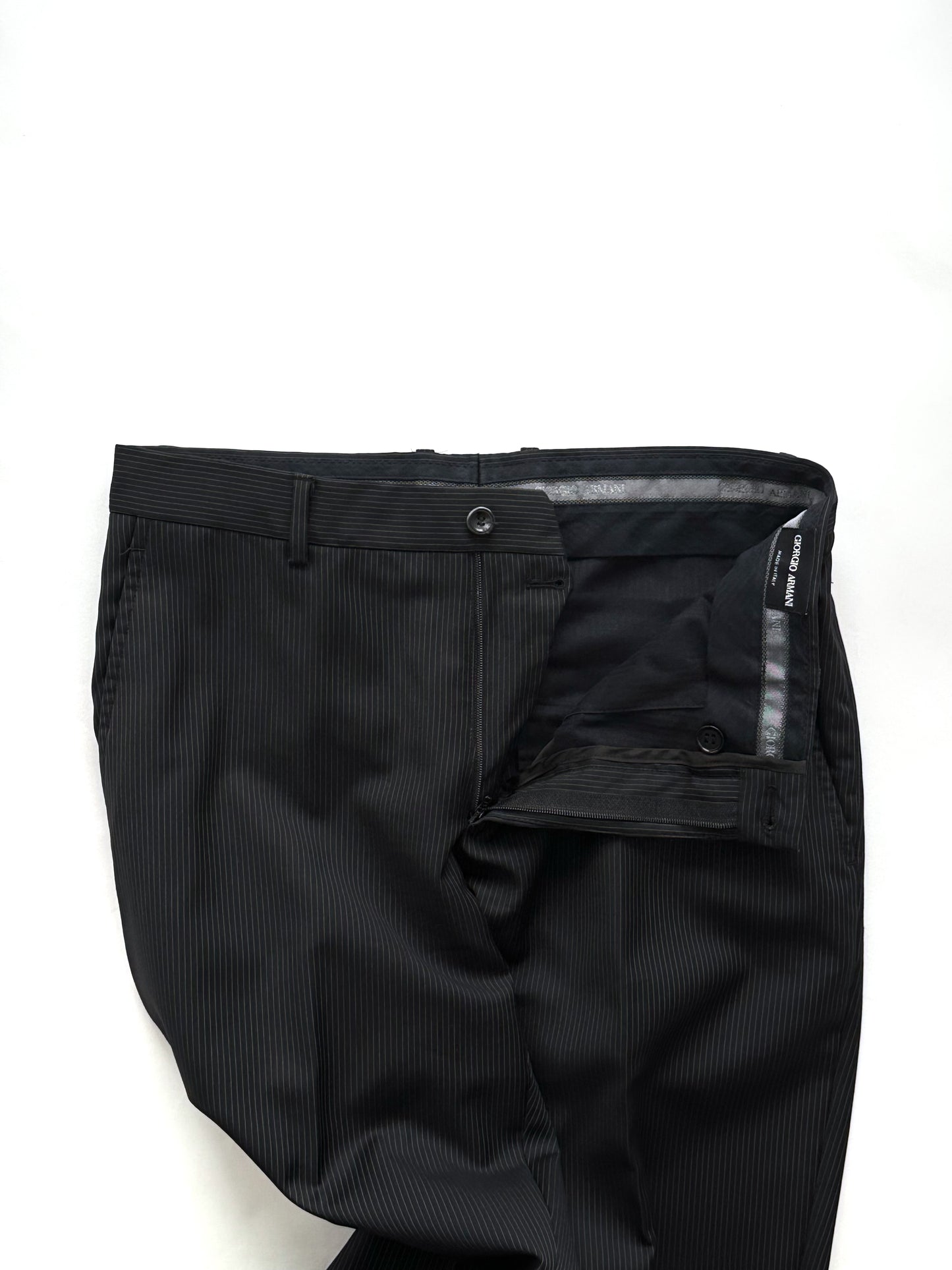 '00s Giorgio Armani Stripe Trousers in Wool