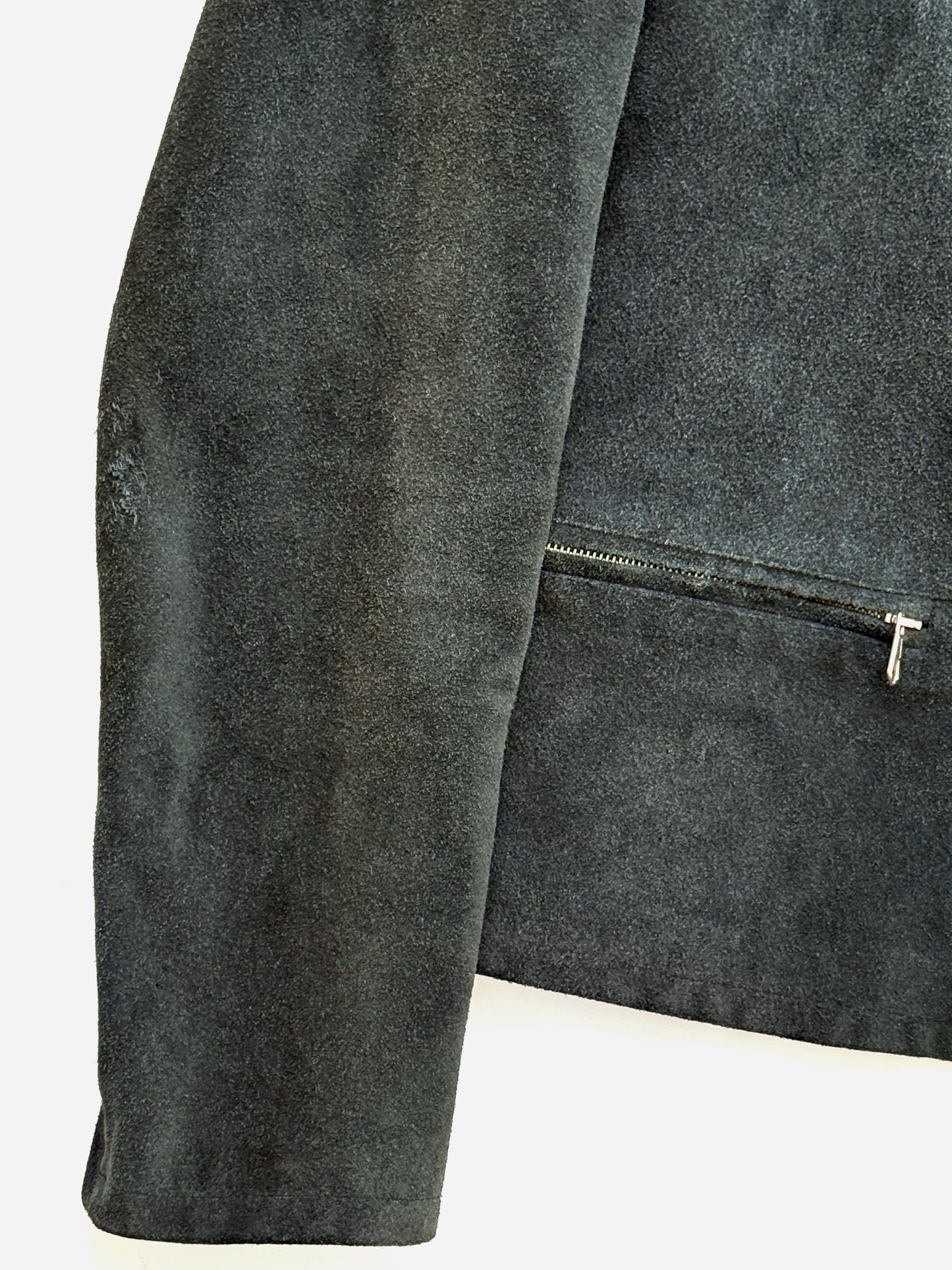 '90s Emporio Armani Zip-up Jacket in Suede