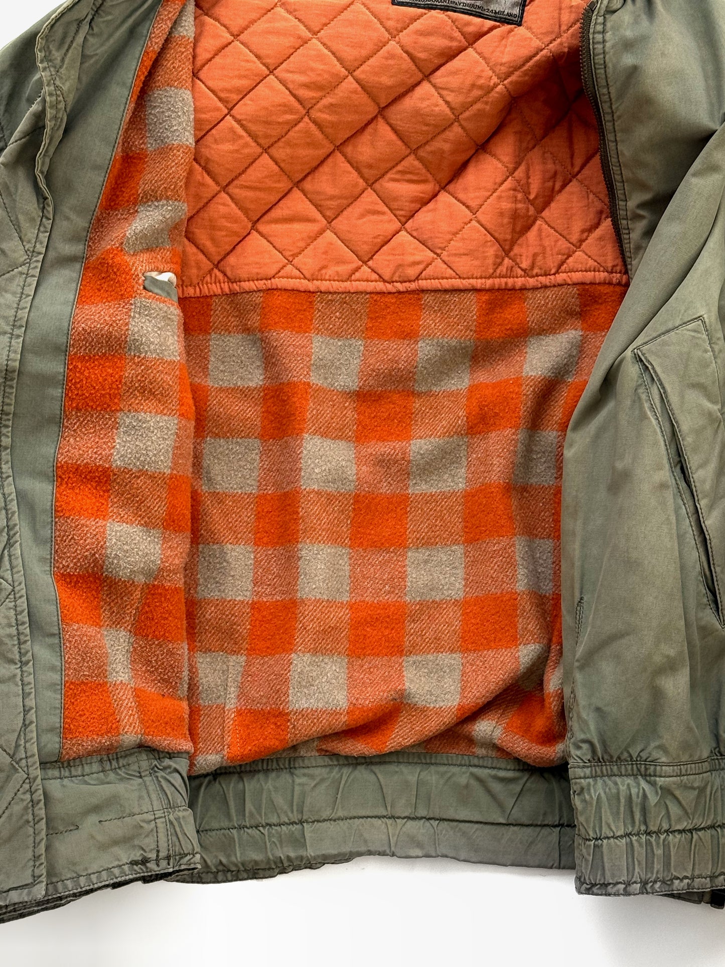 '90s Armani Jeans Gold Label Bomber Jacket in Cotton Nylon