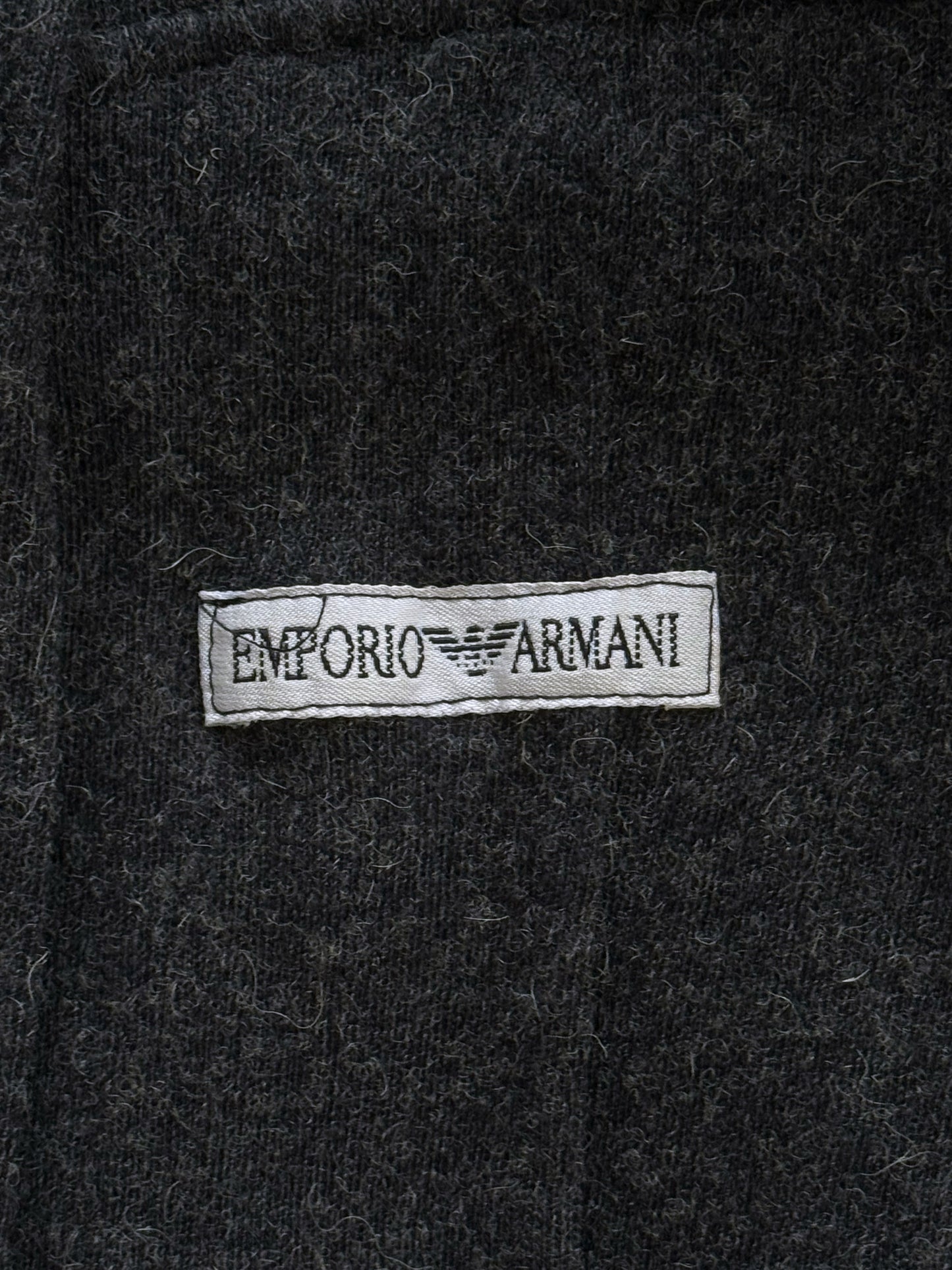 '90s Emporio Armani Knit Jacket in Cotton Wool