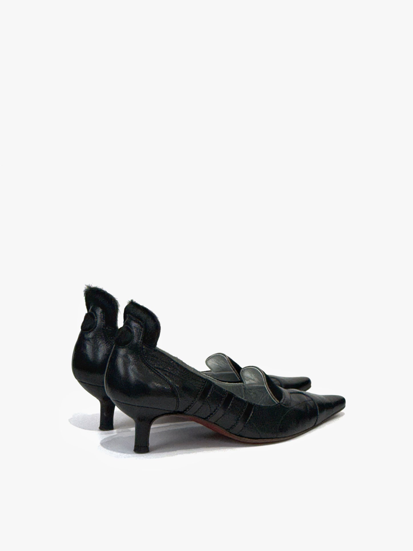 Masaki Matsushima Heels in Leather and Pony hair