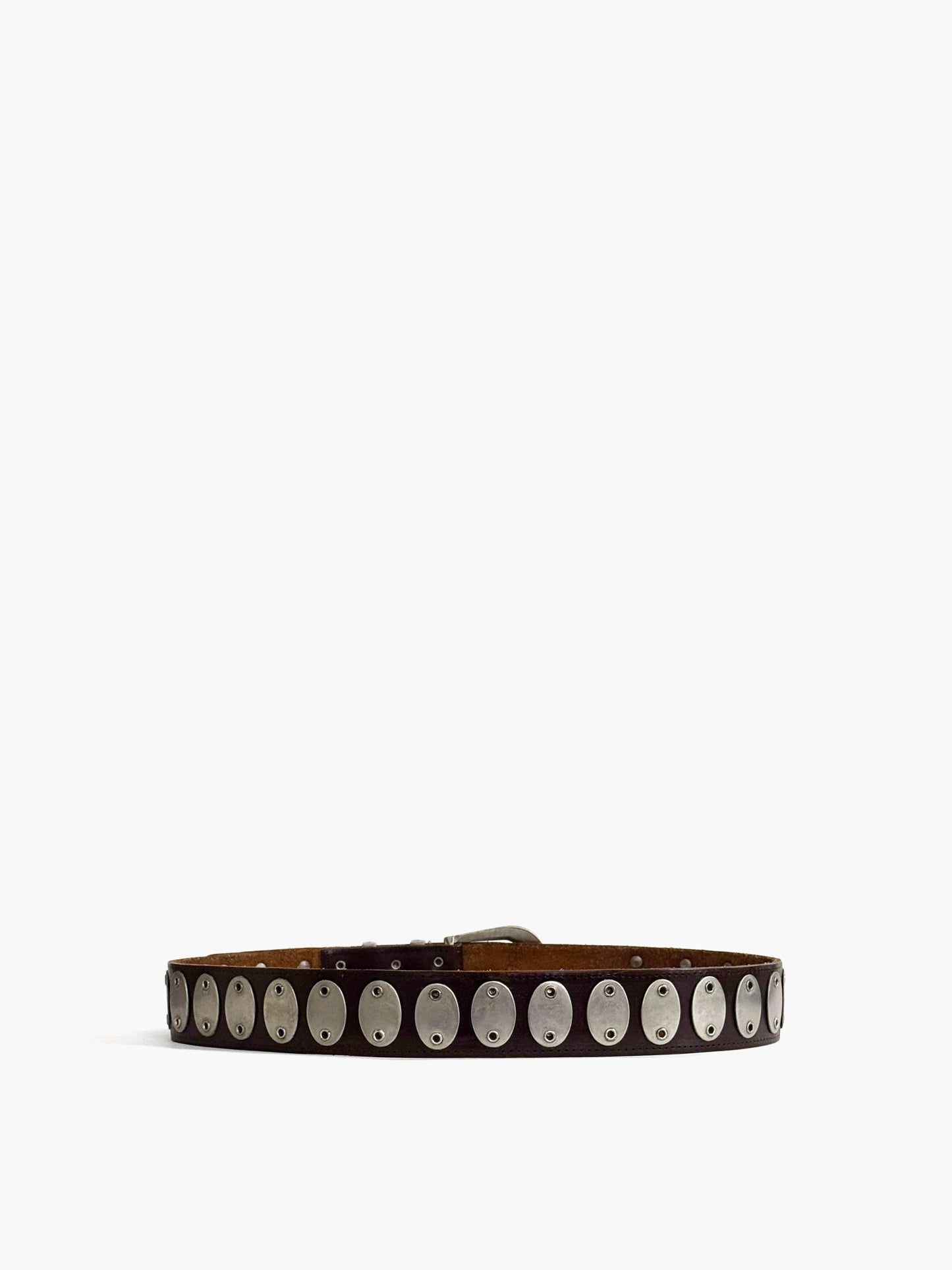 Medallion Belt in Leather