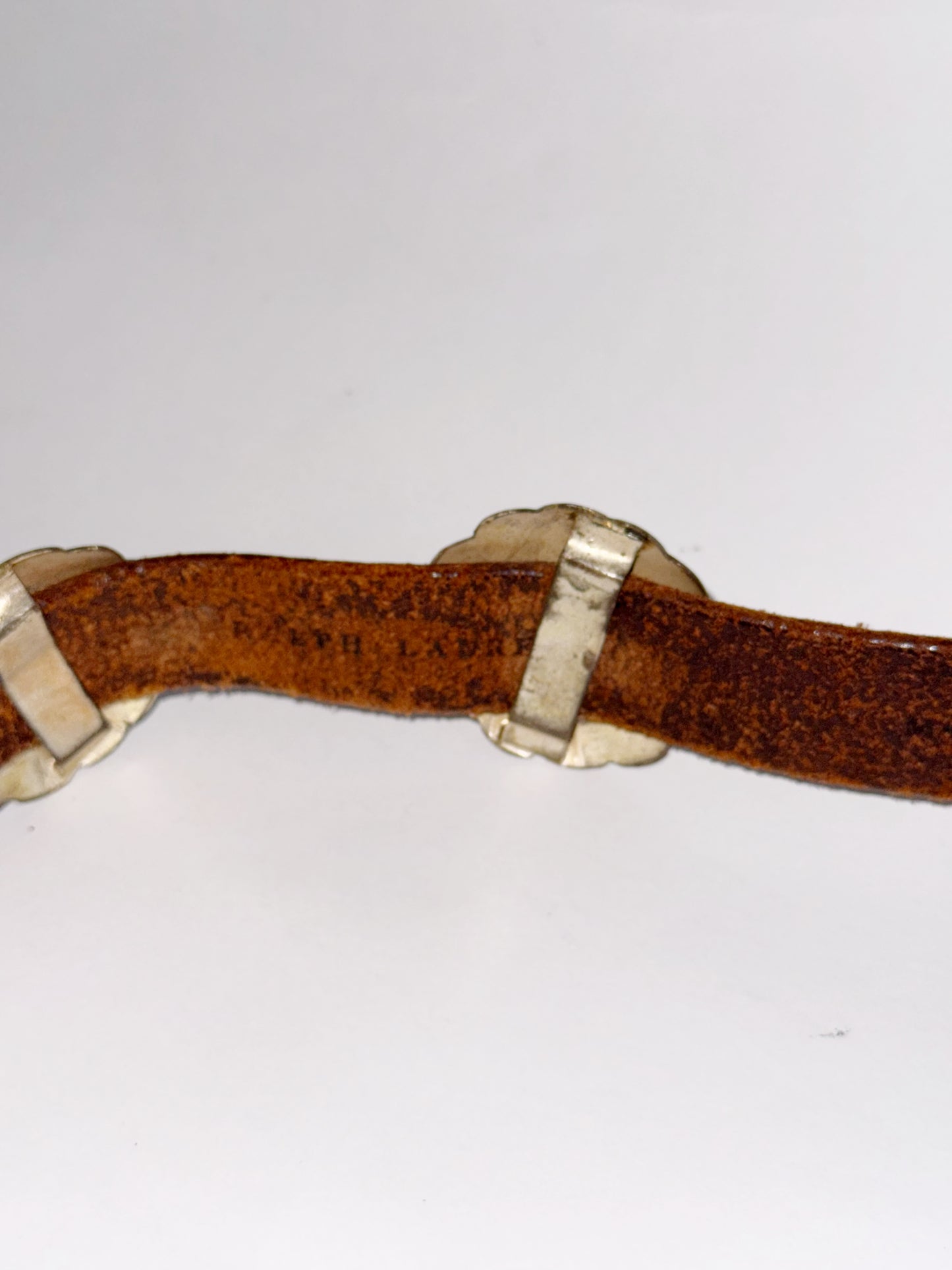 Ralph Lauren Concho Belt in Leather