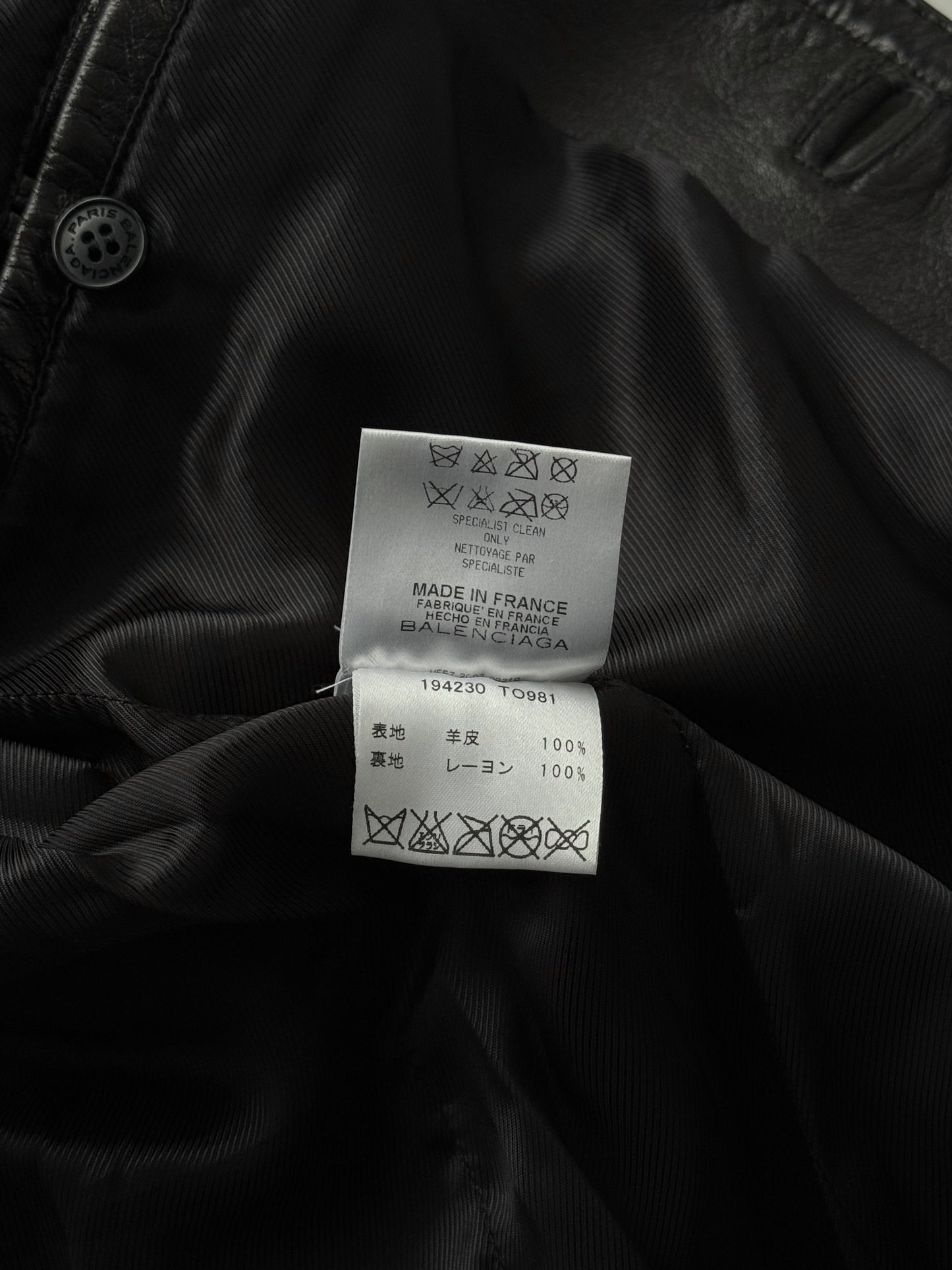 2007AW Balenciaga by Nicolas Ghesquière Valster Blouson in Leather