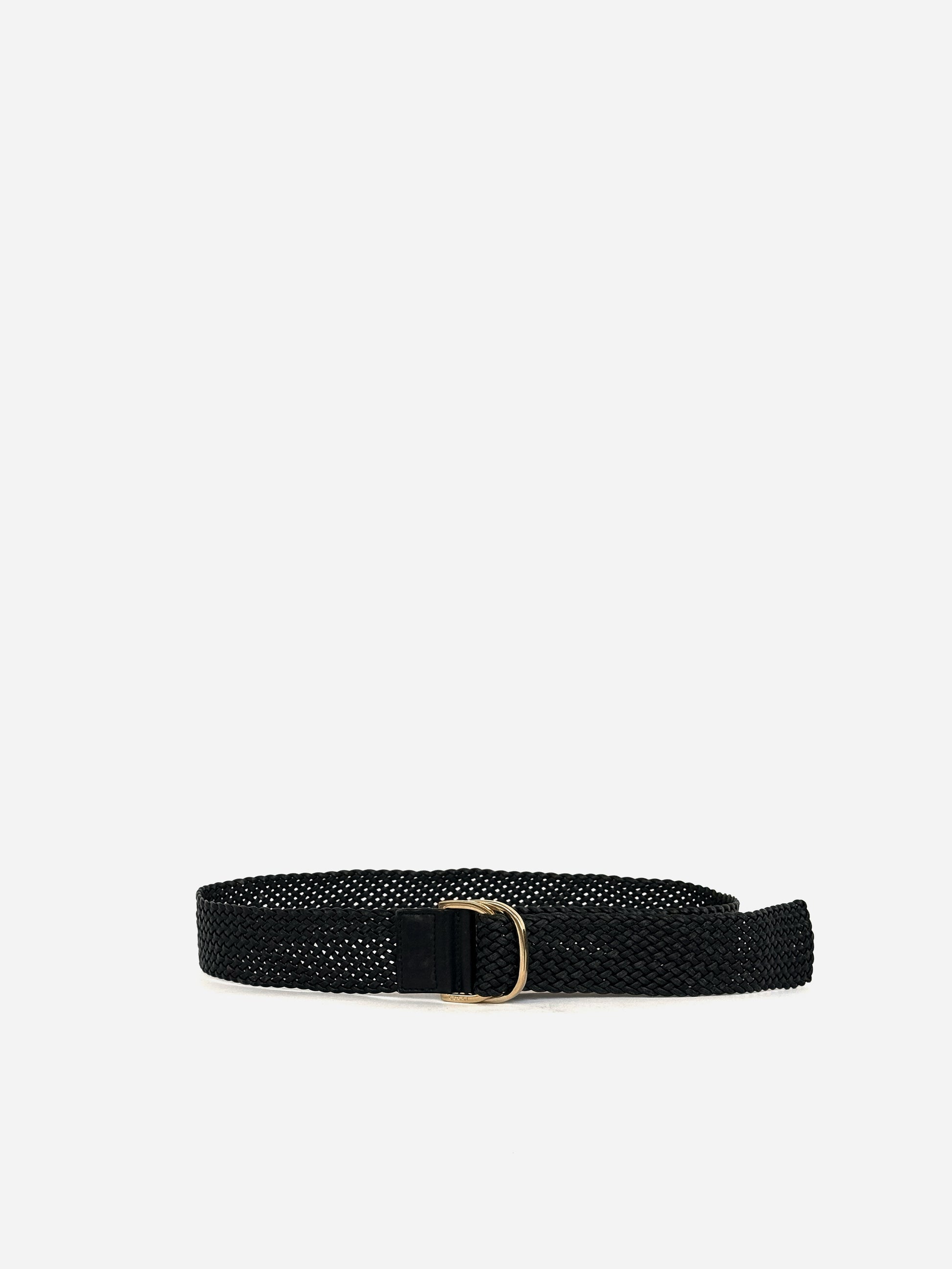 01AW Gucci by Tom Ford Woven Belt in Leather