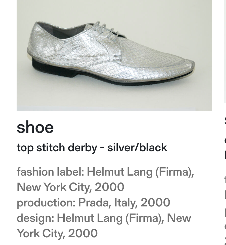2000s Helmut Lang Derby in Leather