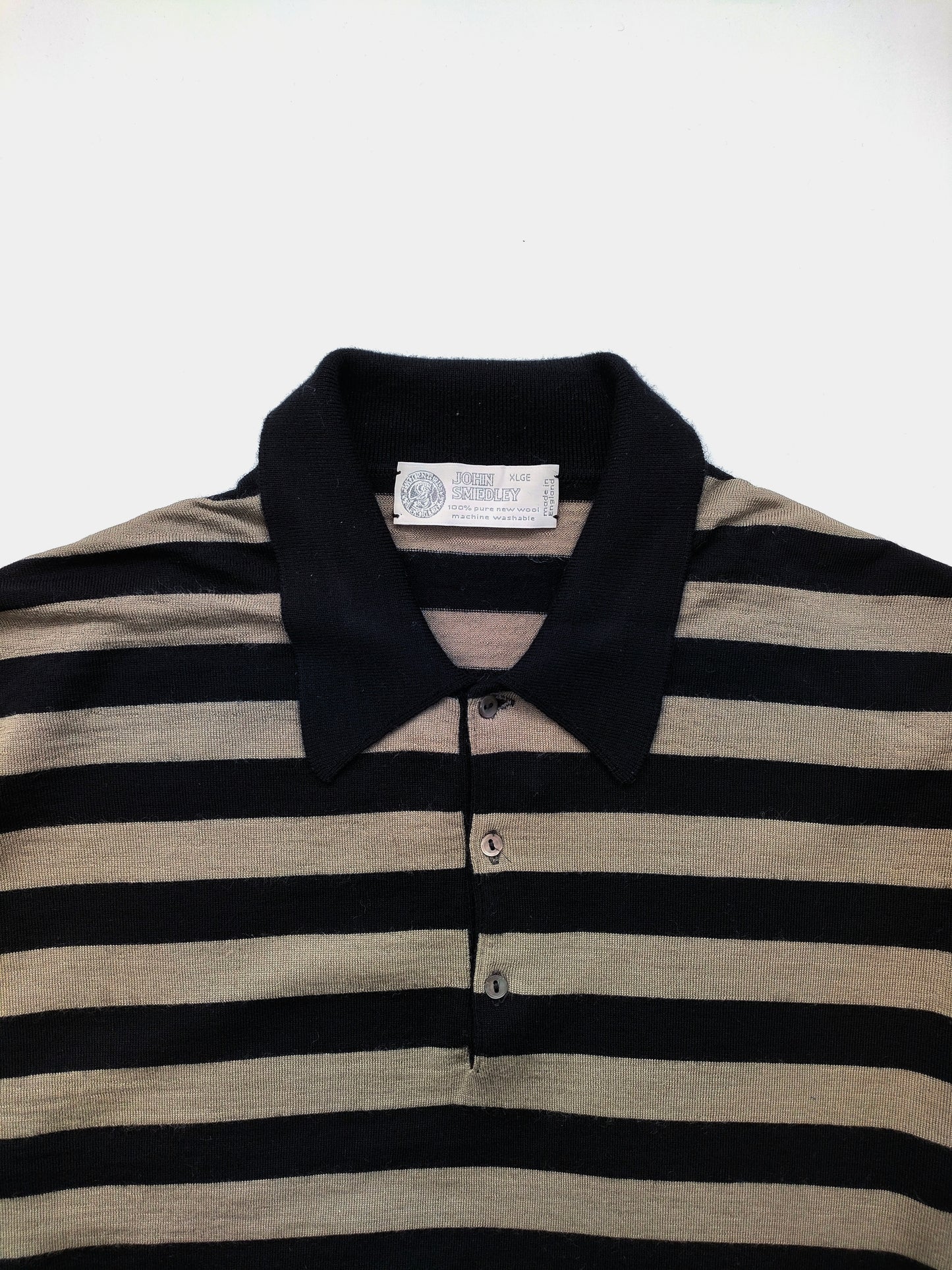 John Smedley Polo Sweater in Wool