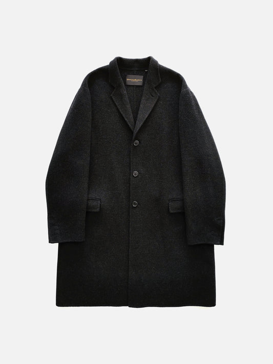 Donna Karan Signature Double Face Coat in Wool Cashmere