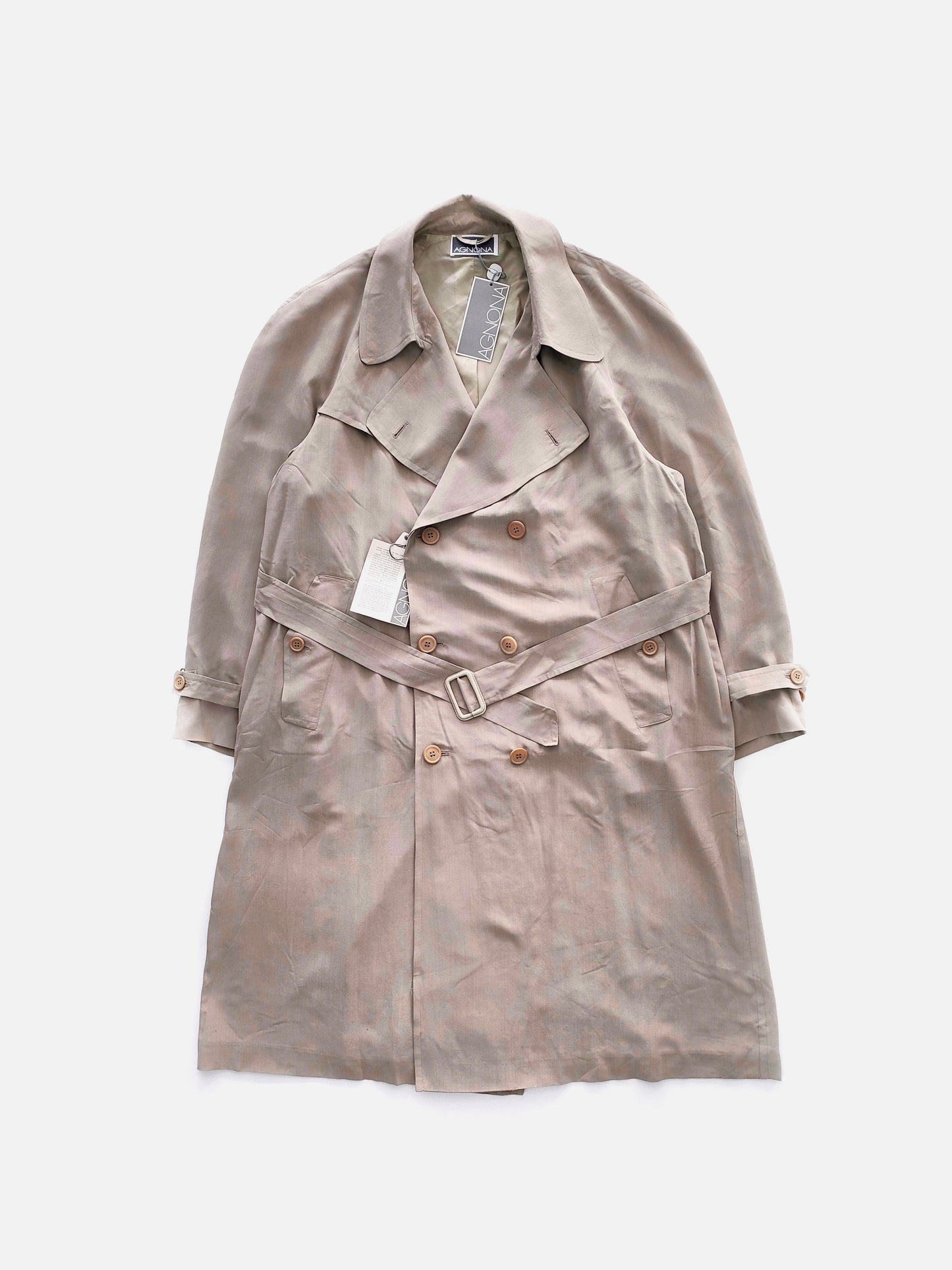 NOS Agnona Trench Coat in Silk