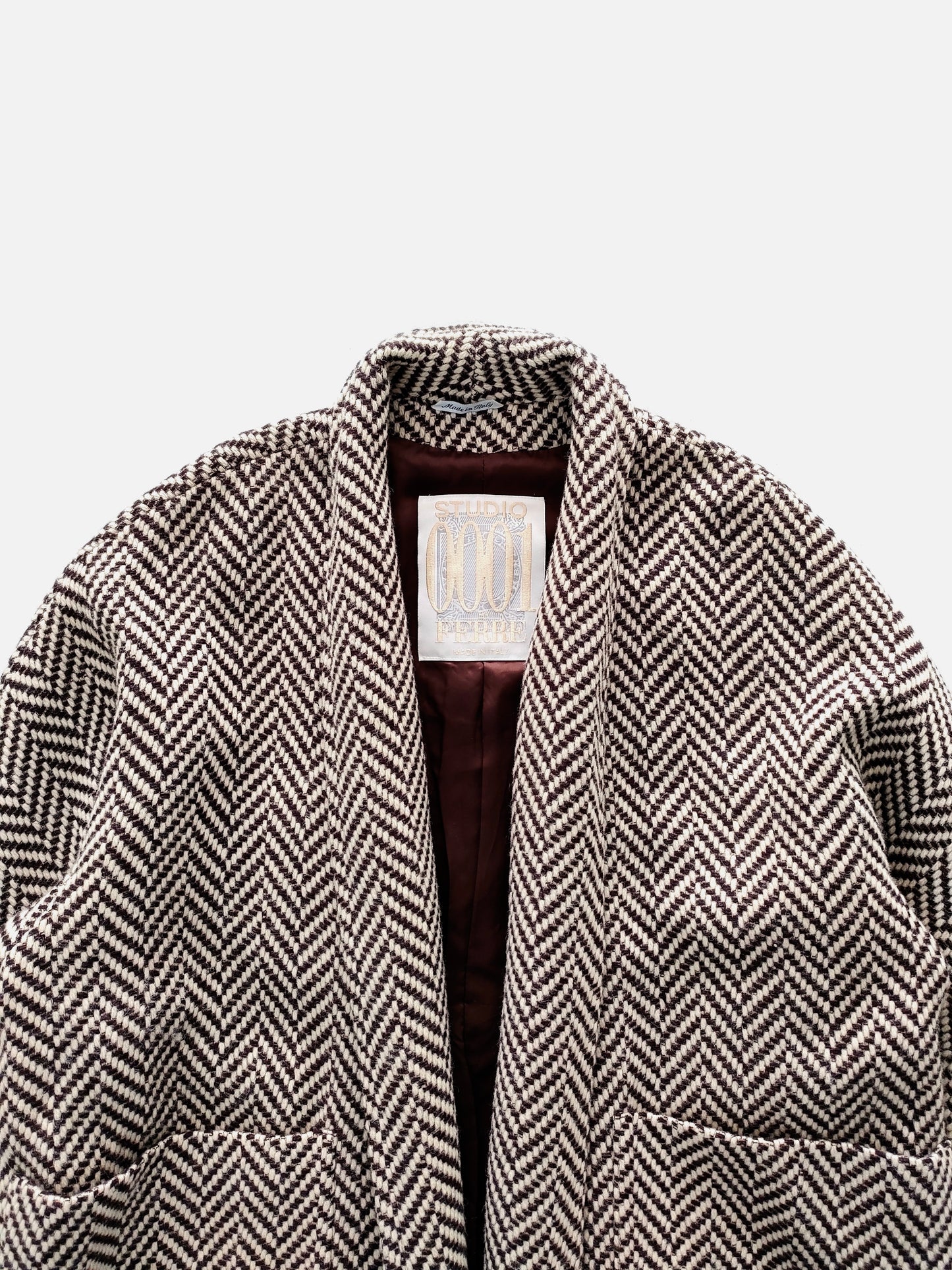 Gianfranco Ferre Kimono Coat in Wool