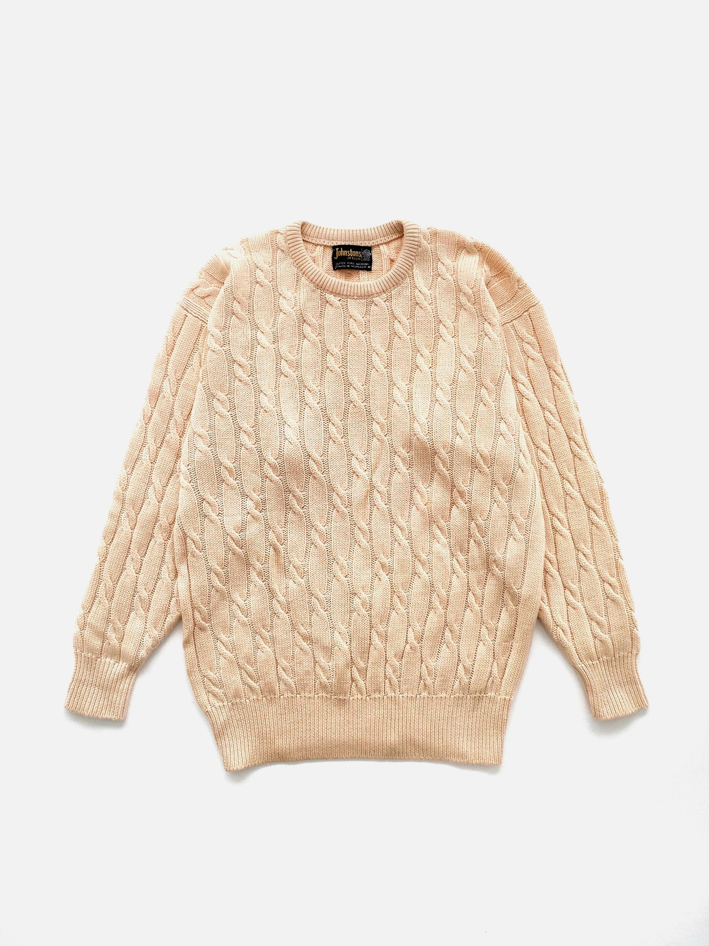 Johnstons of Elgin Crewneck Heavy Sweater in Wool