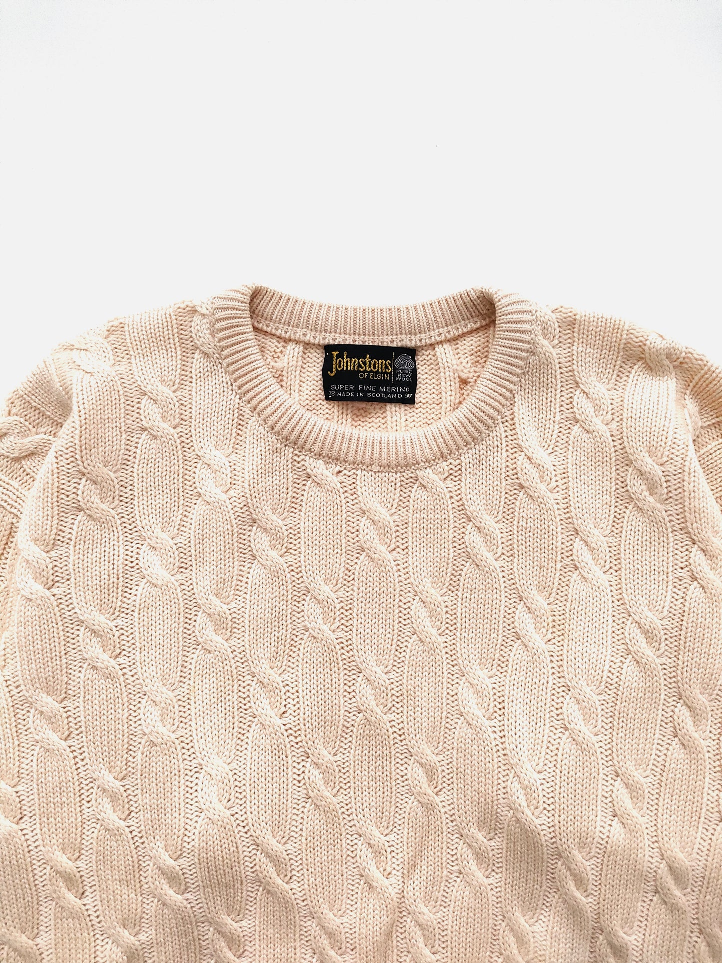 Johnstons of Elgin Crewneck Heavy Sweater in Wool