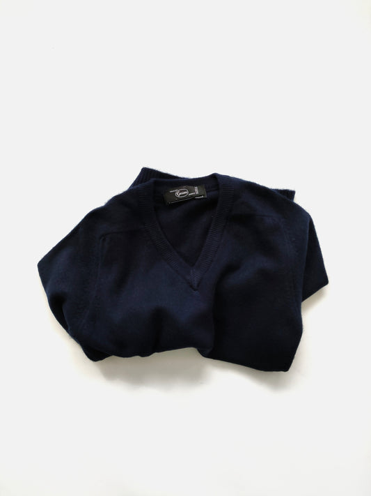 French V-neck Sweater in Cashmere