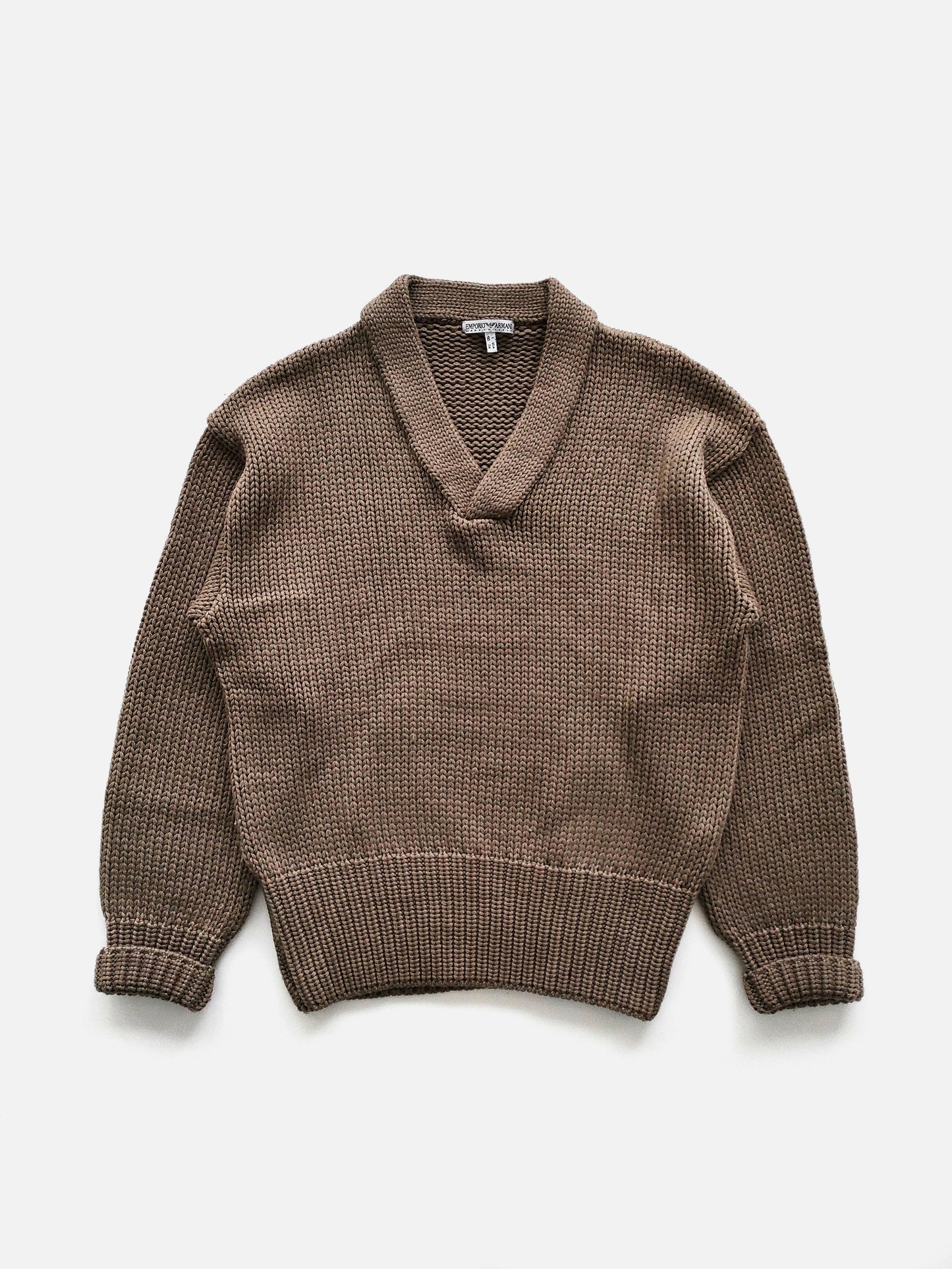 95AW Emporio Armani Heavy V-neck Sweater in Wool