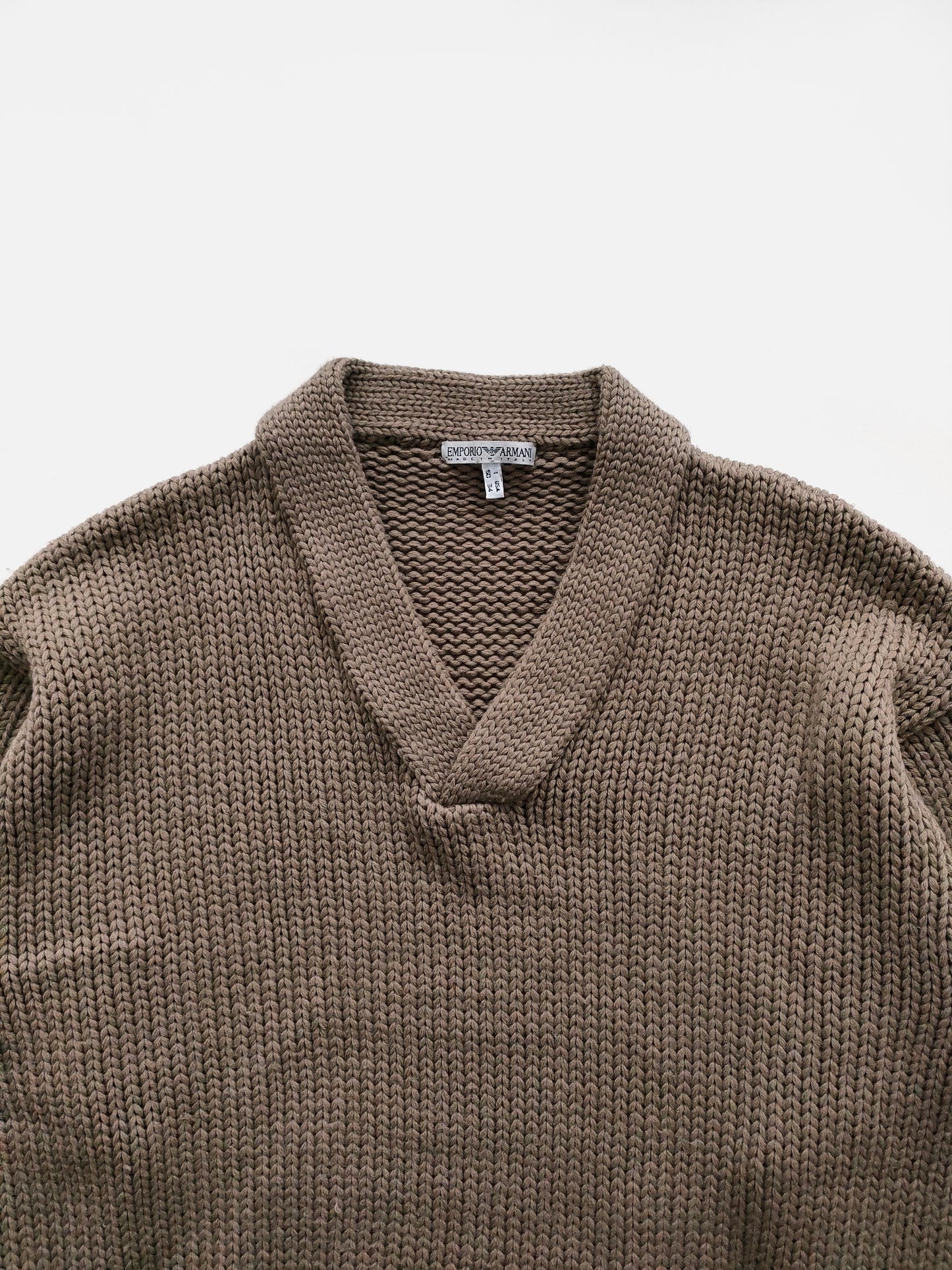 95AW Emporio Armani Heavy V-neck Sweater in Wool