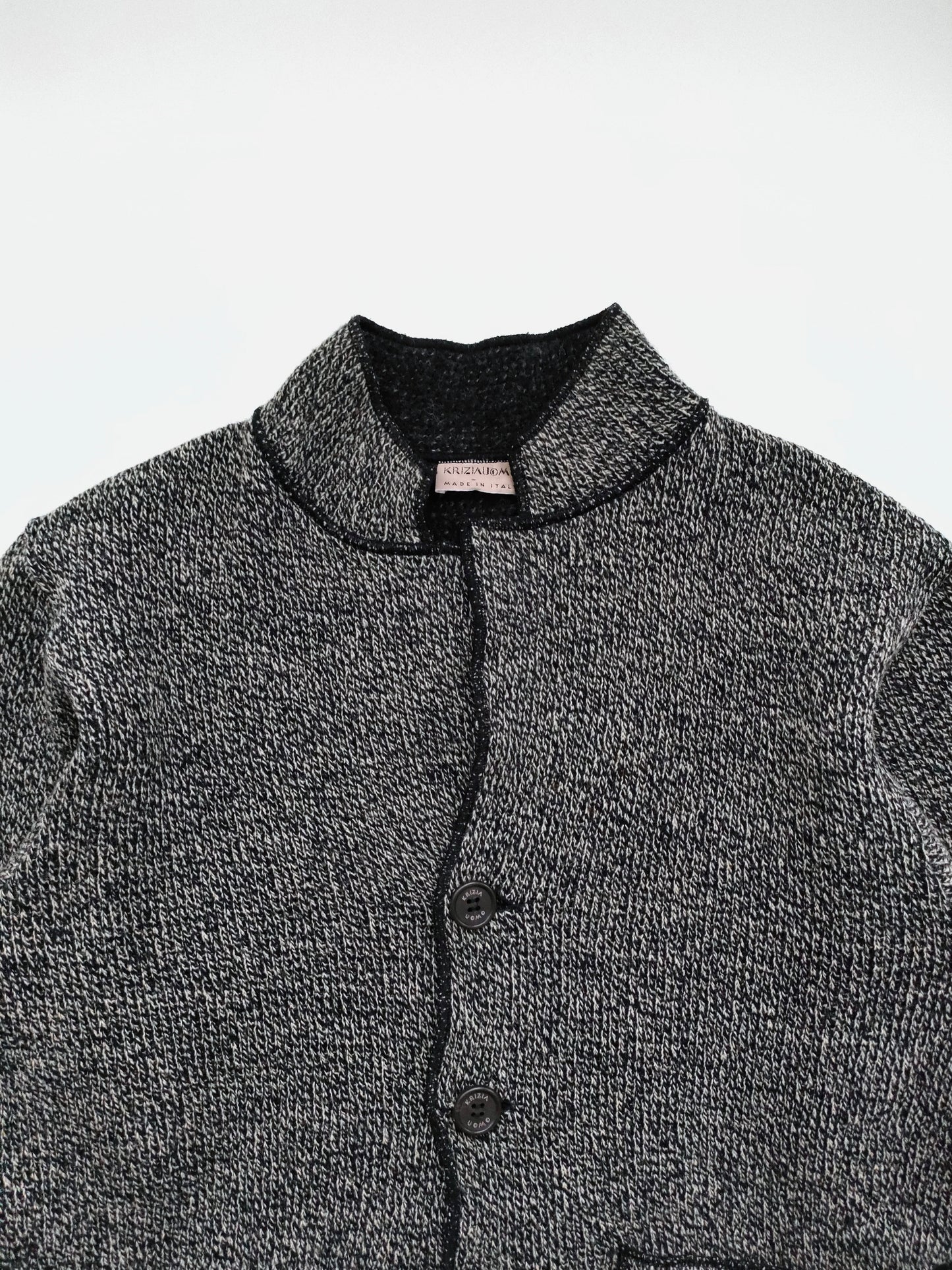 Krizia Uomo Knit Jacket in Wool