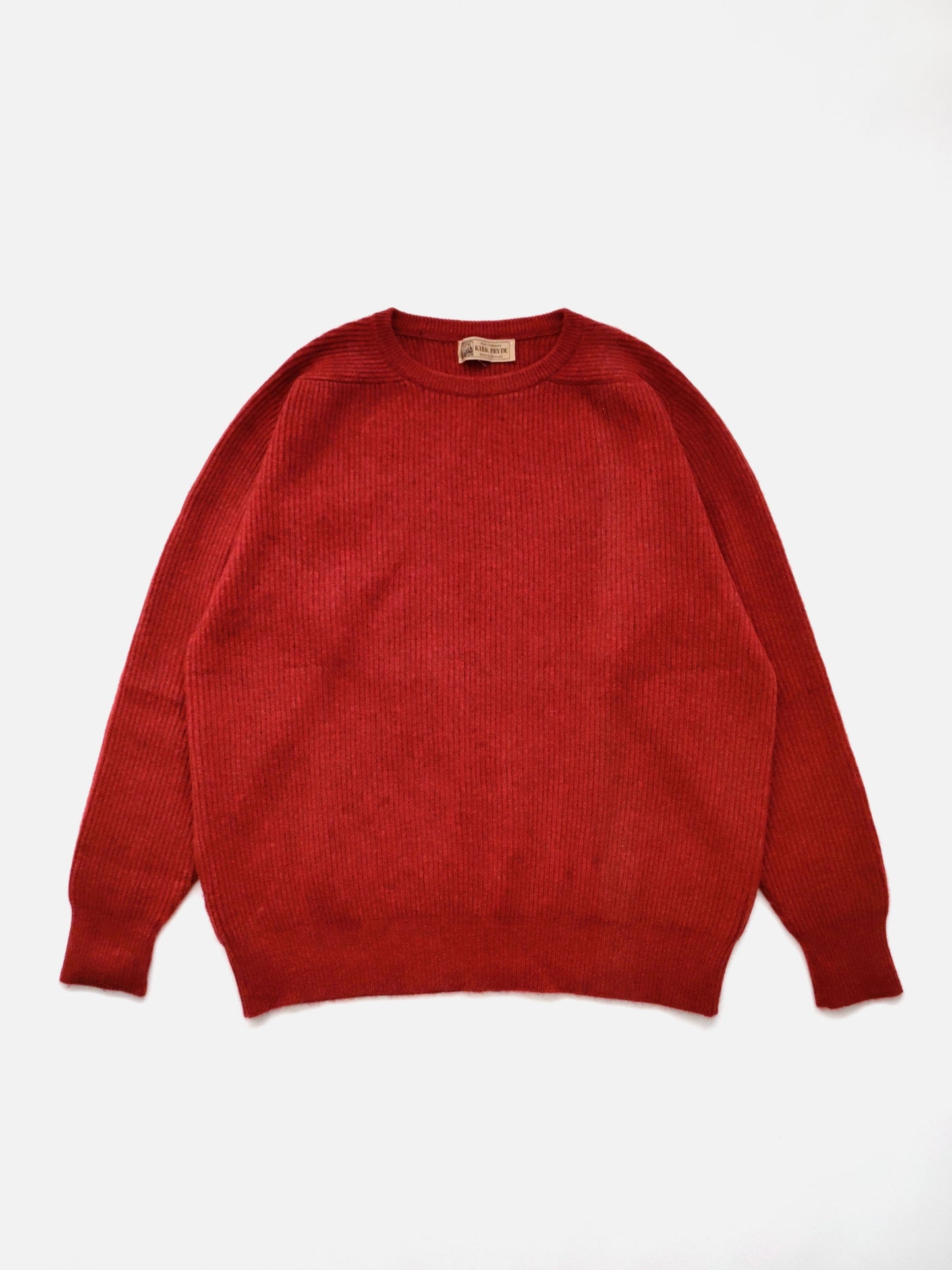 Scottish Heavy Knit Crewneck Sweater in Cashmere