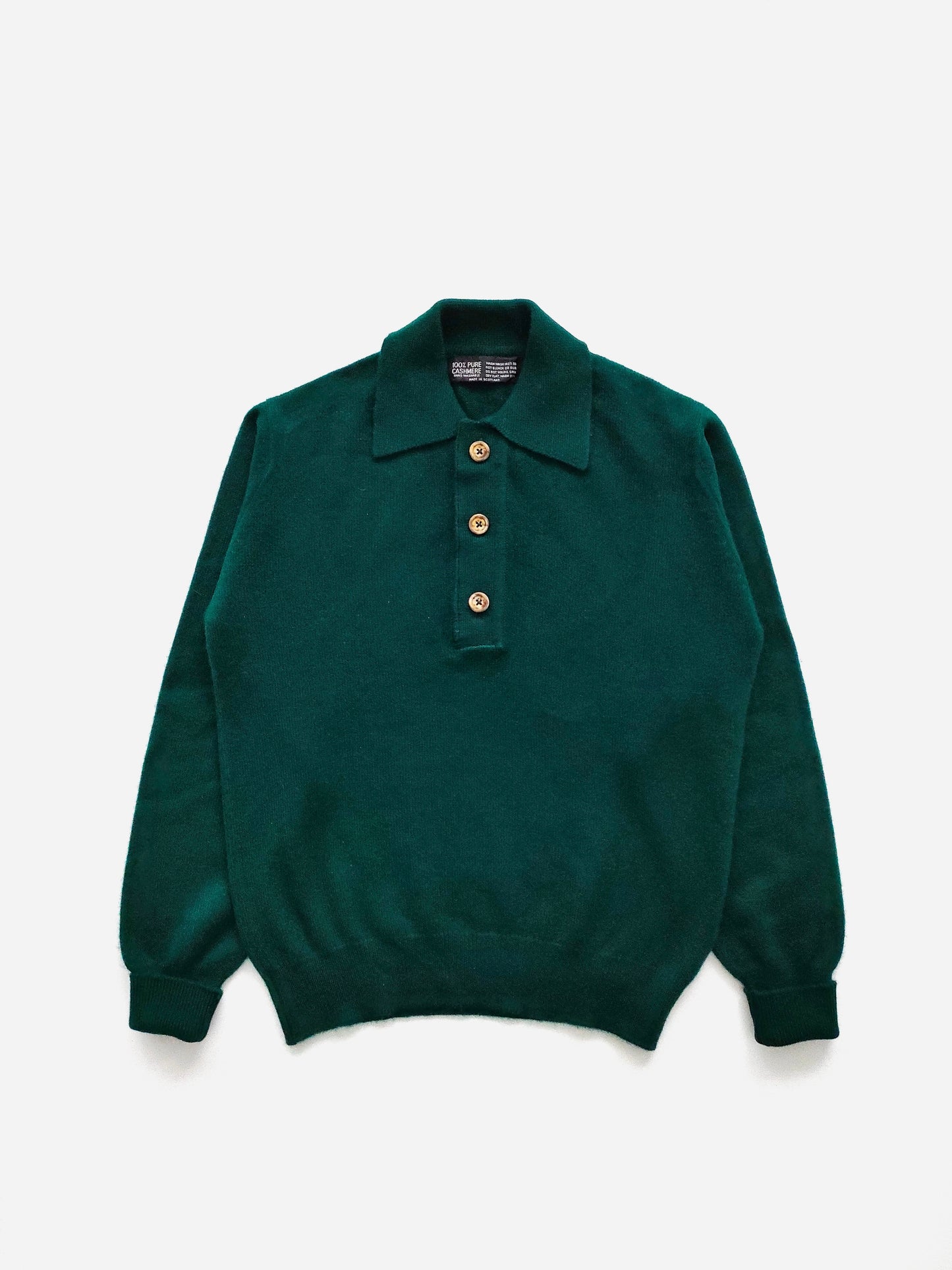 Scottish Polo Sweater in Cashmere