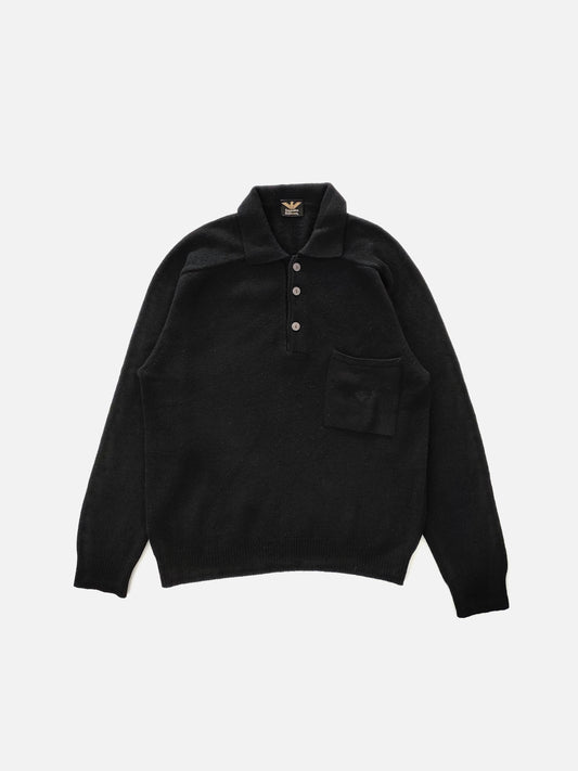 Giorgio Armani Polo Sweater in Wool