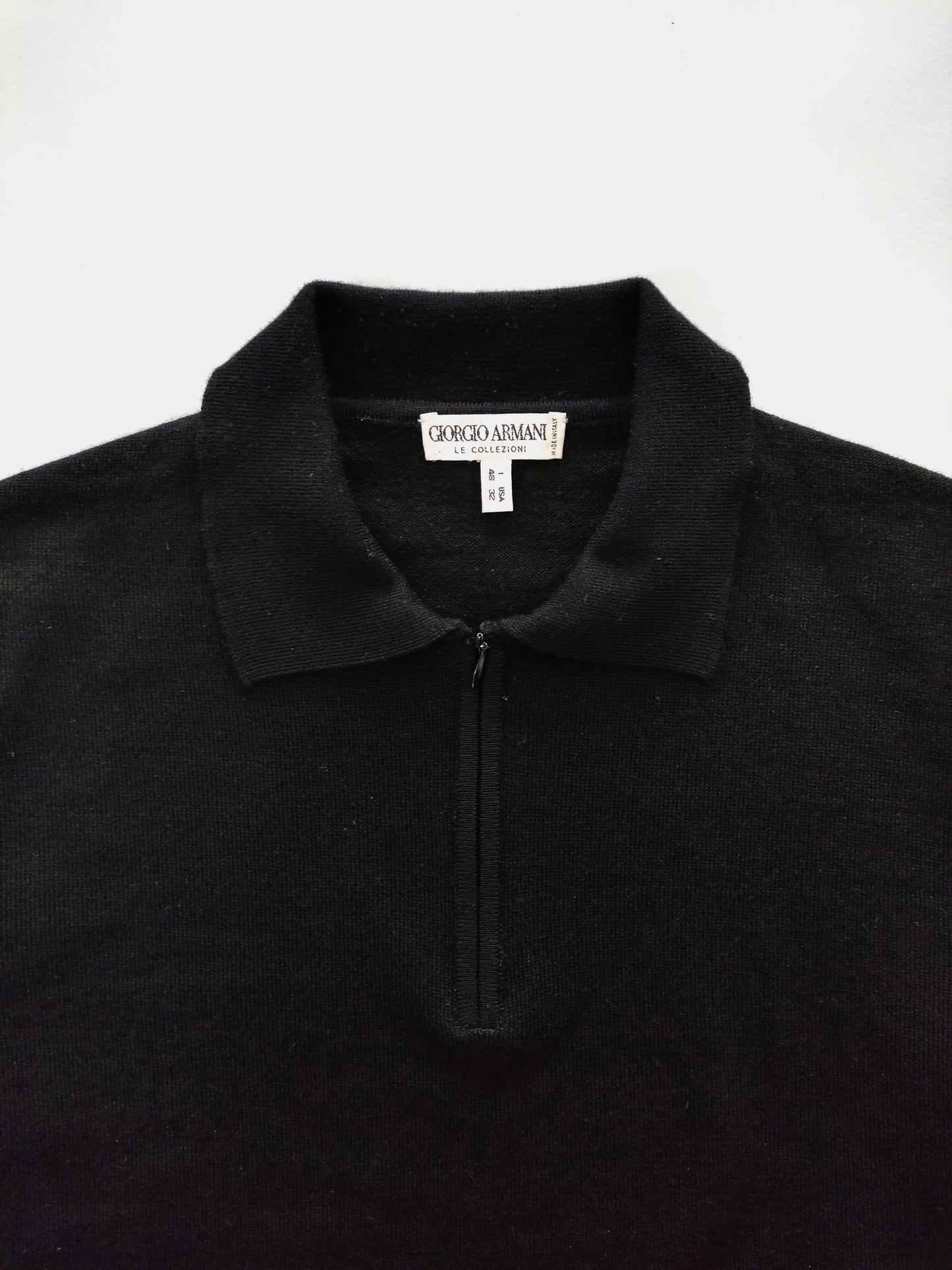 Giorgio Armani Polo Sweater in Wool Silk Cashmere