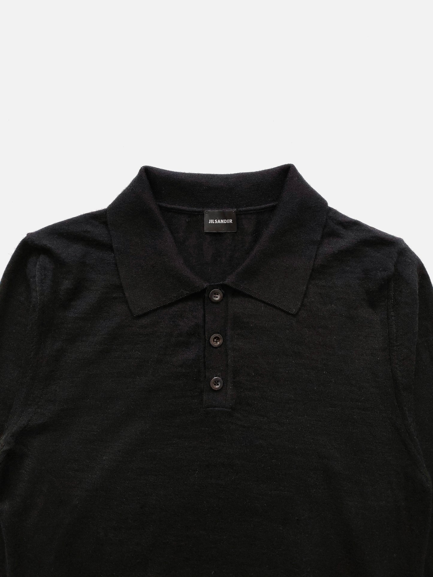 '90s Jil Sander Polo Sweater in Cashmere Silk