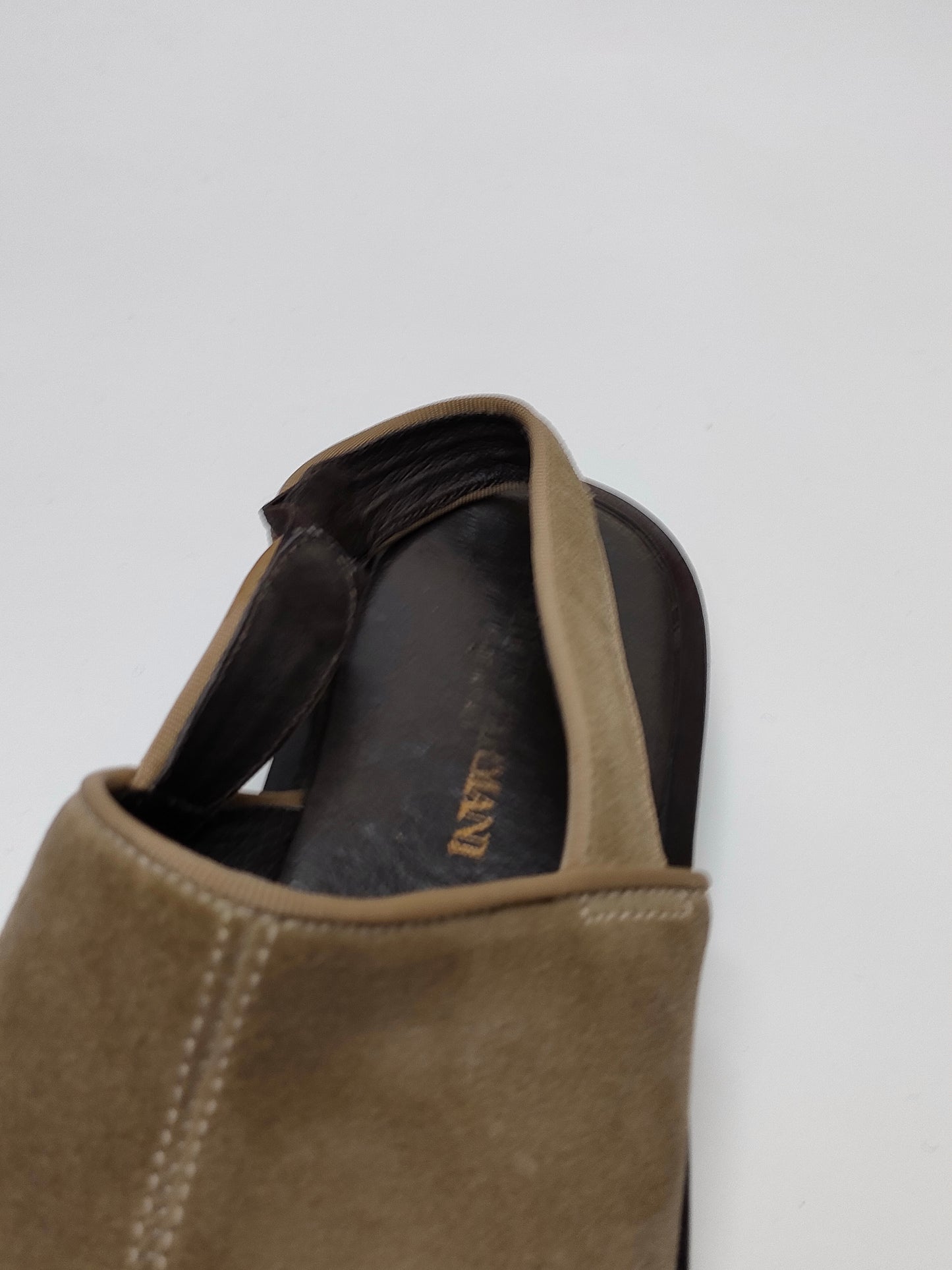 '90s Emporio Armani Sandals in Suede