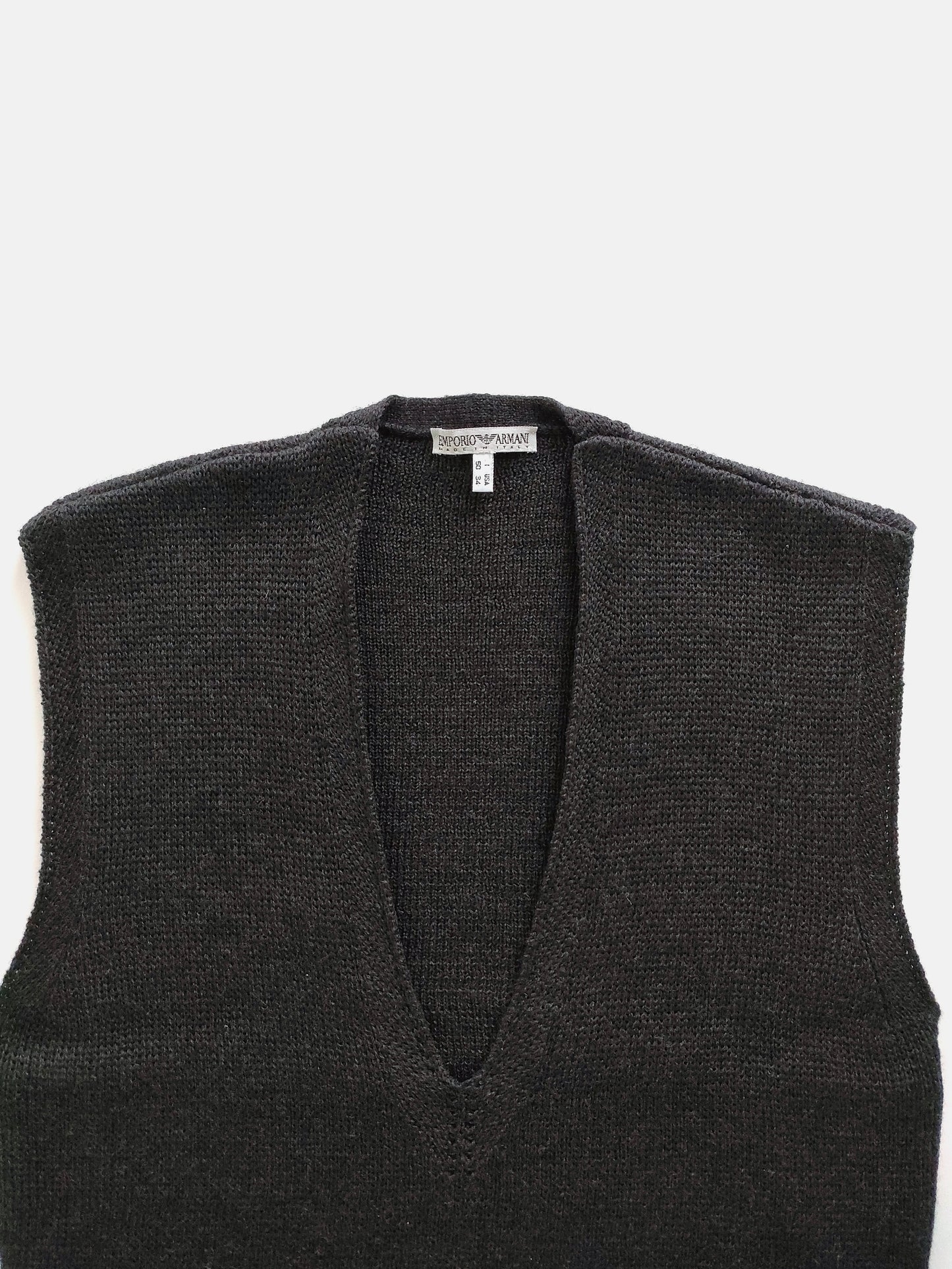 Emporio Armani Knit Vest in Wool