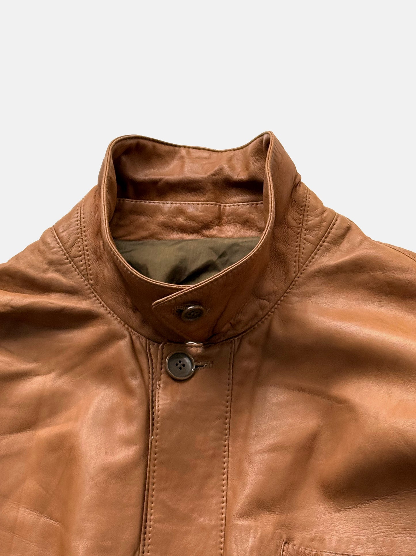 '70s Giorgio Armani Jacket in Leather