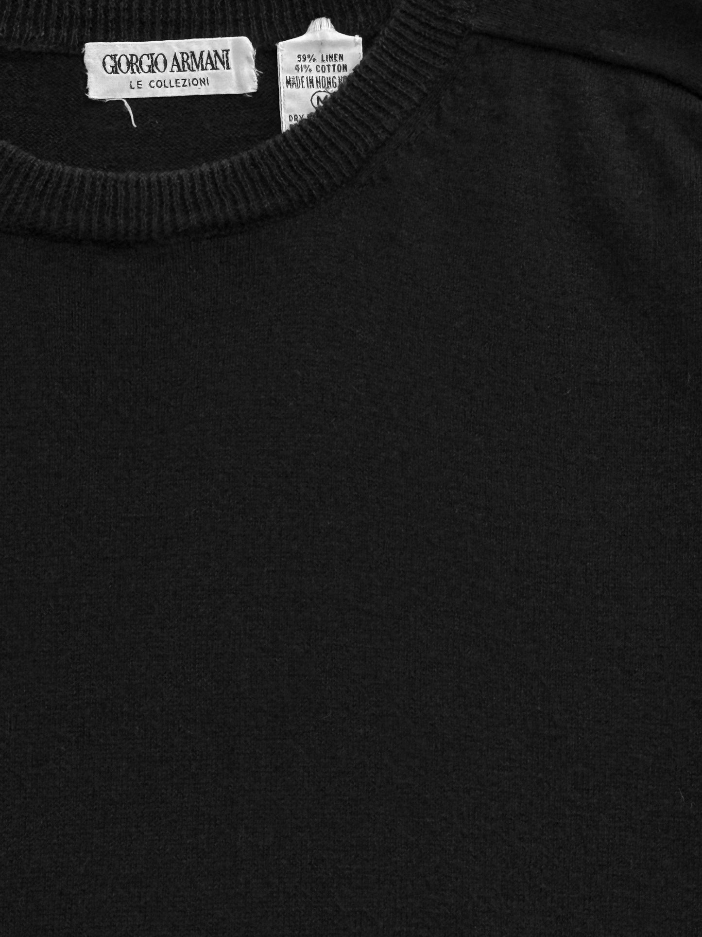 '90s Giorgio Armani S/S Sweater in Cotton Linen