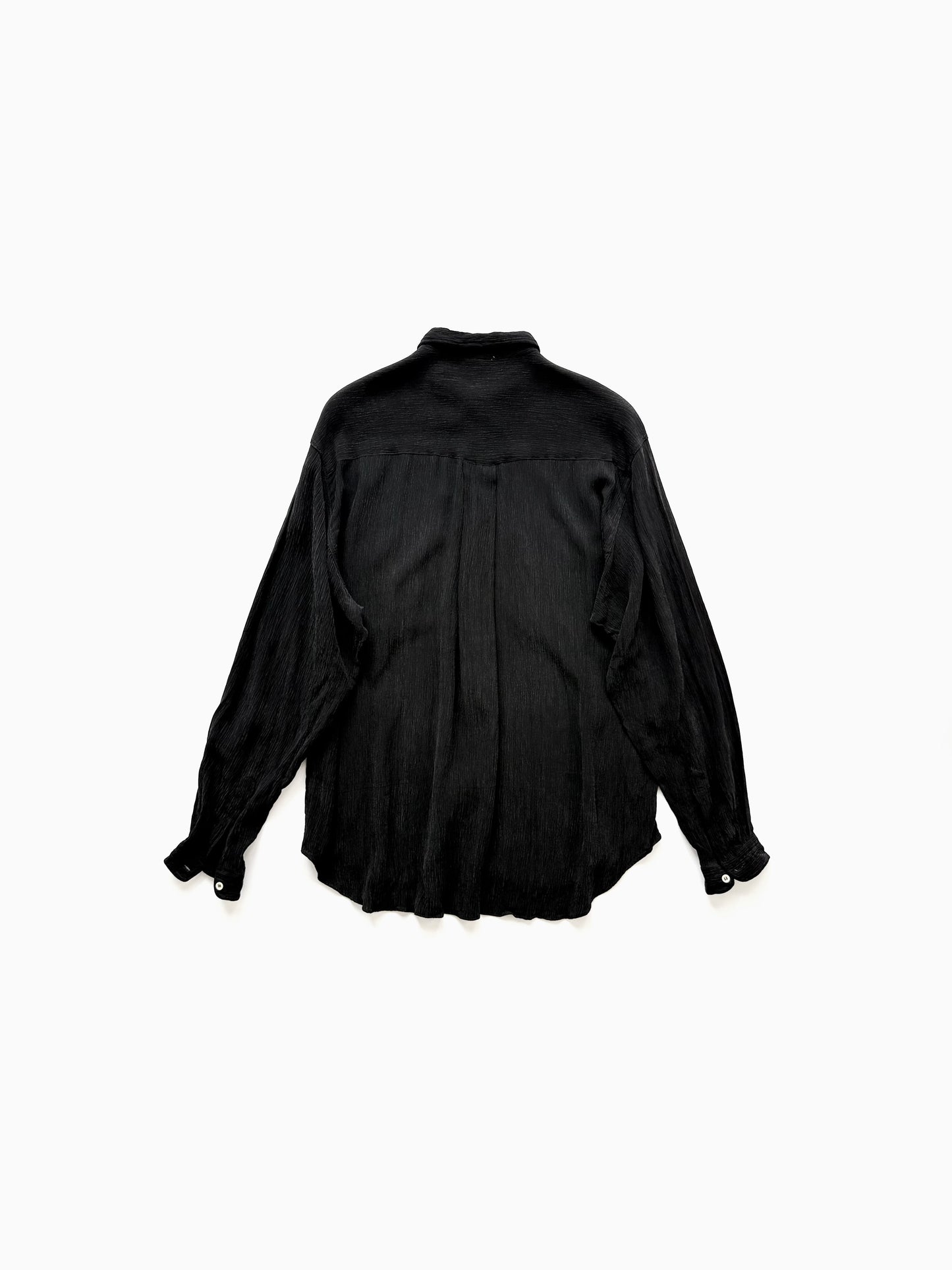 ’90s Giorgio Armani Pleated Shirts with Pockets in Viscose