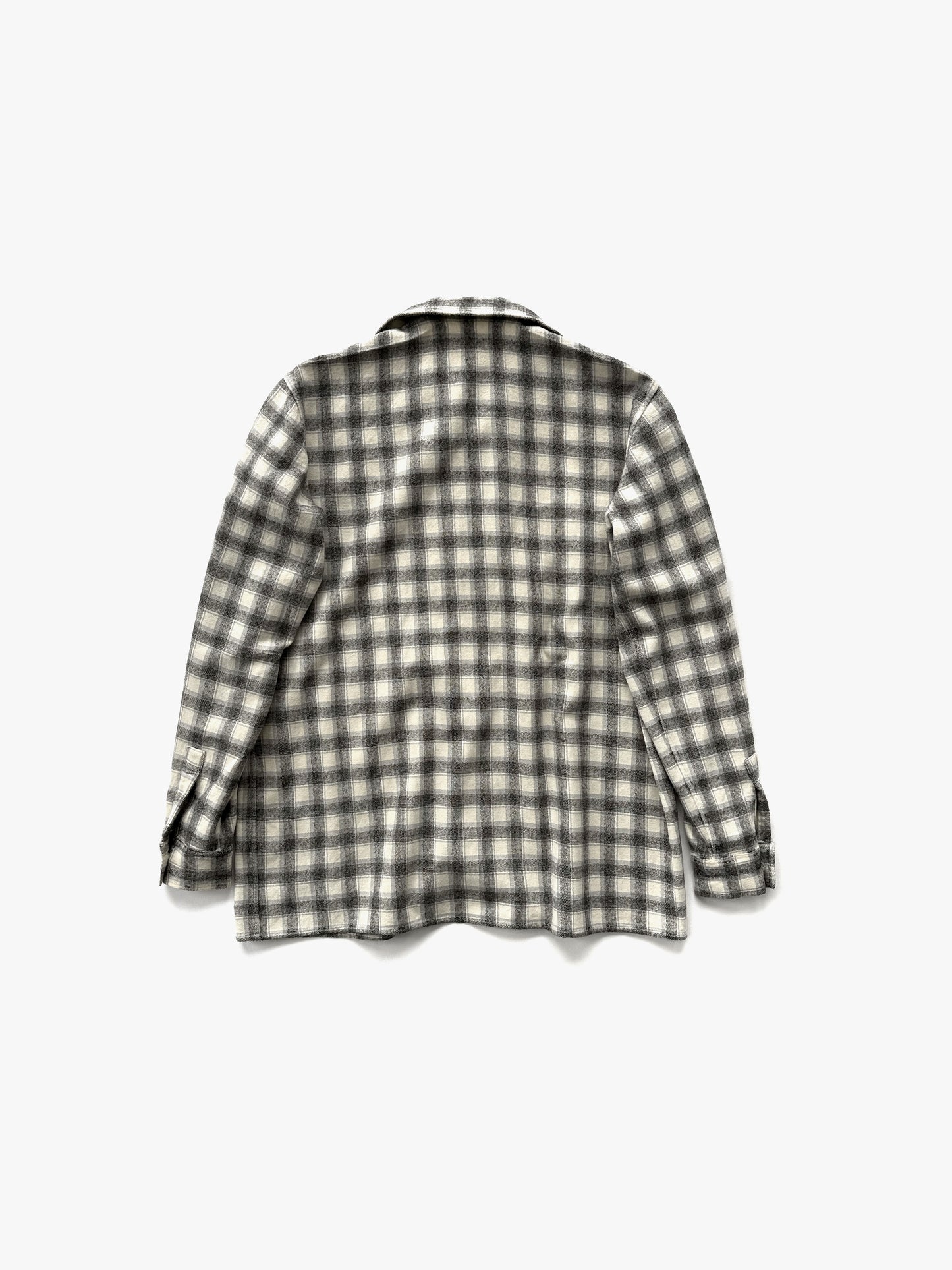 '70s Euro Vintage Su Misura Ombre Check Shirts in Wool