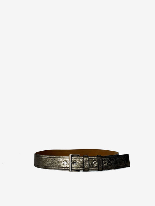 Prada Metallic Belt in Leather