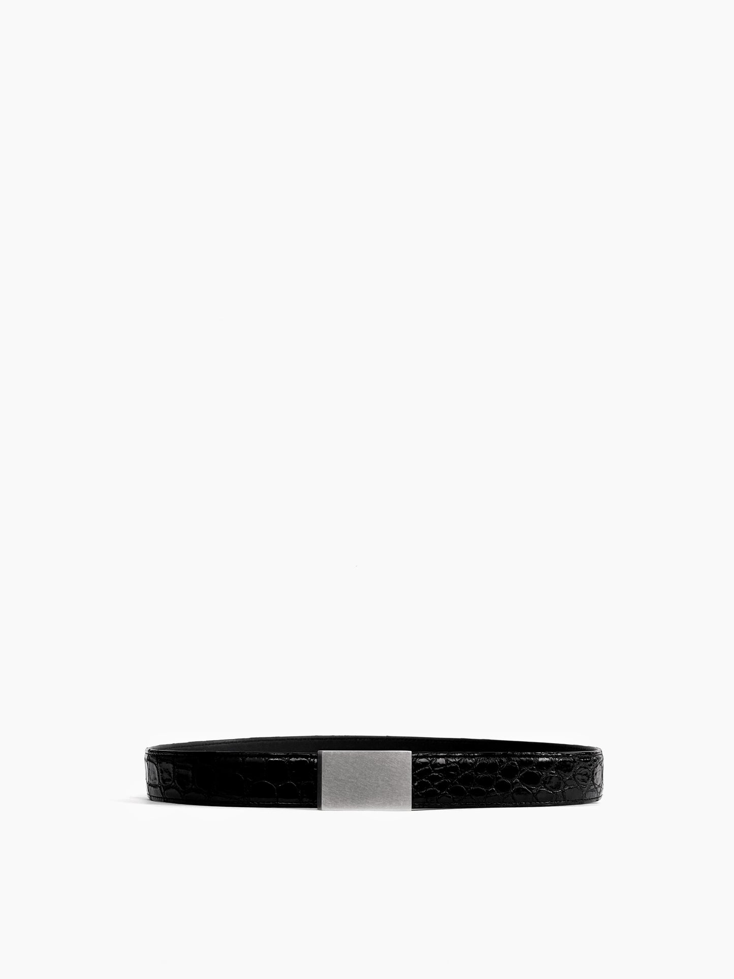 Vintage Crocodile Leather Belt with AB01 Buckle