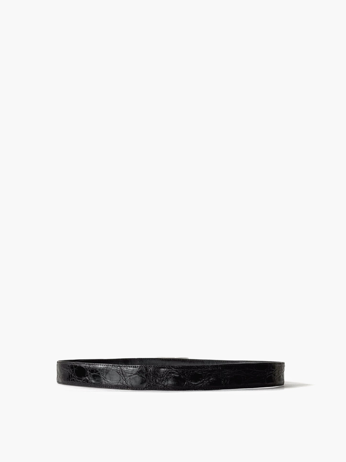 Vintage Crocodile Leather Belt with AB01 Buckle
