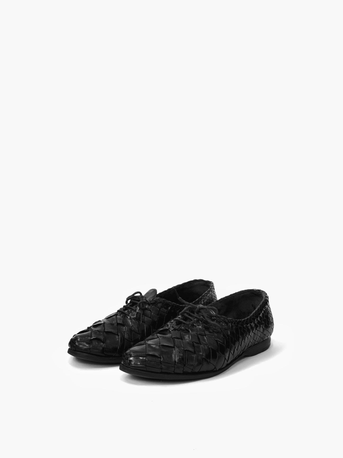 Vintage Stemar Woven Shoes in Leather