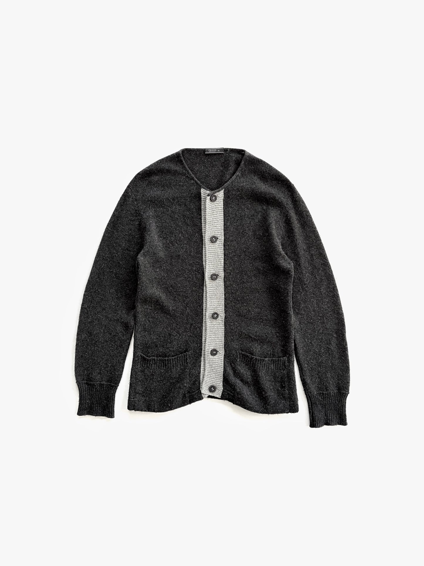 '00s Prada Crewneck Cardigan in Cashmere