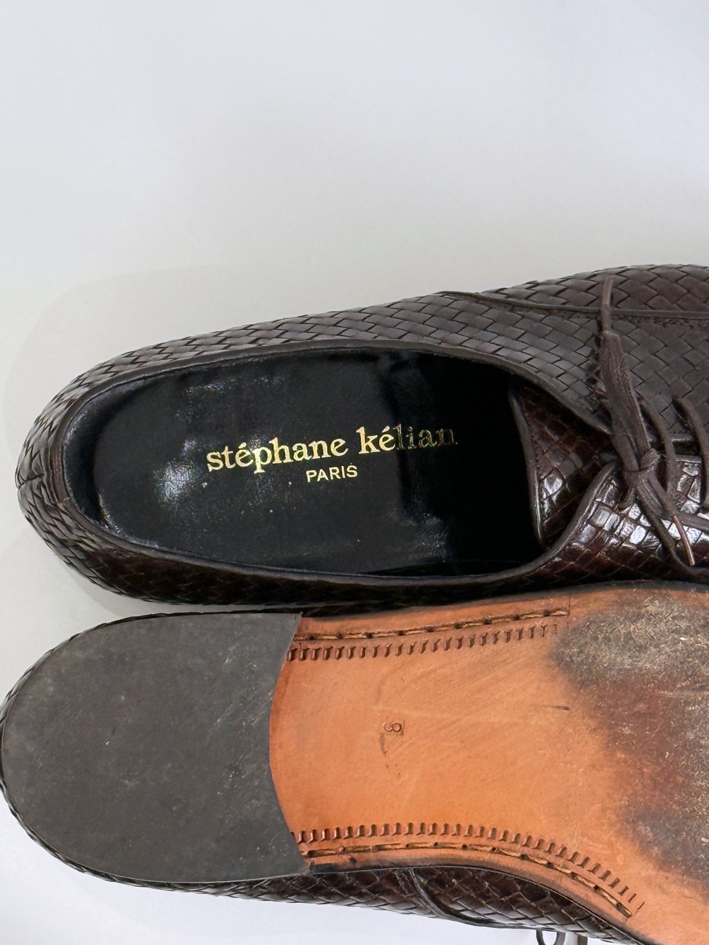 Vintage Stephane Kelian Woven Shoes in Leather