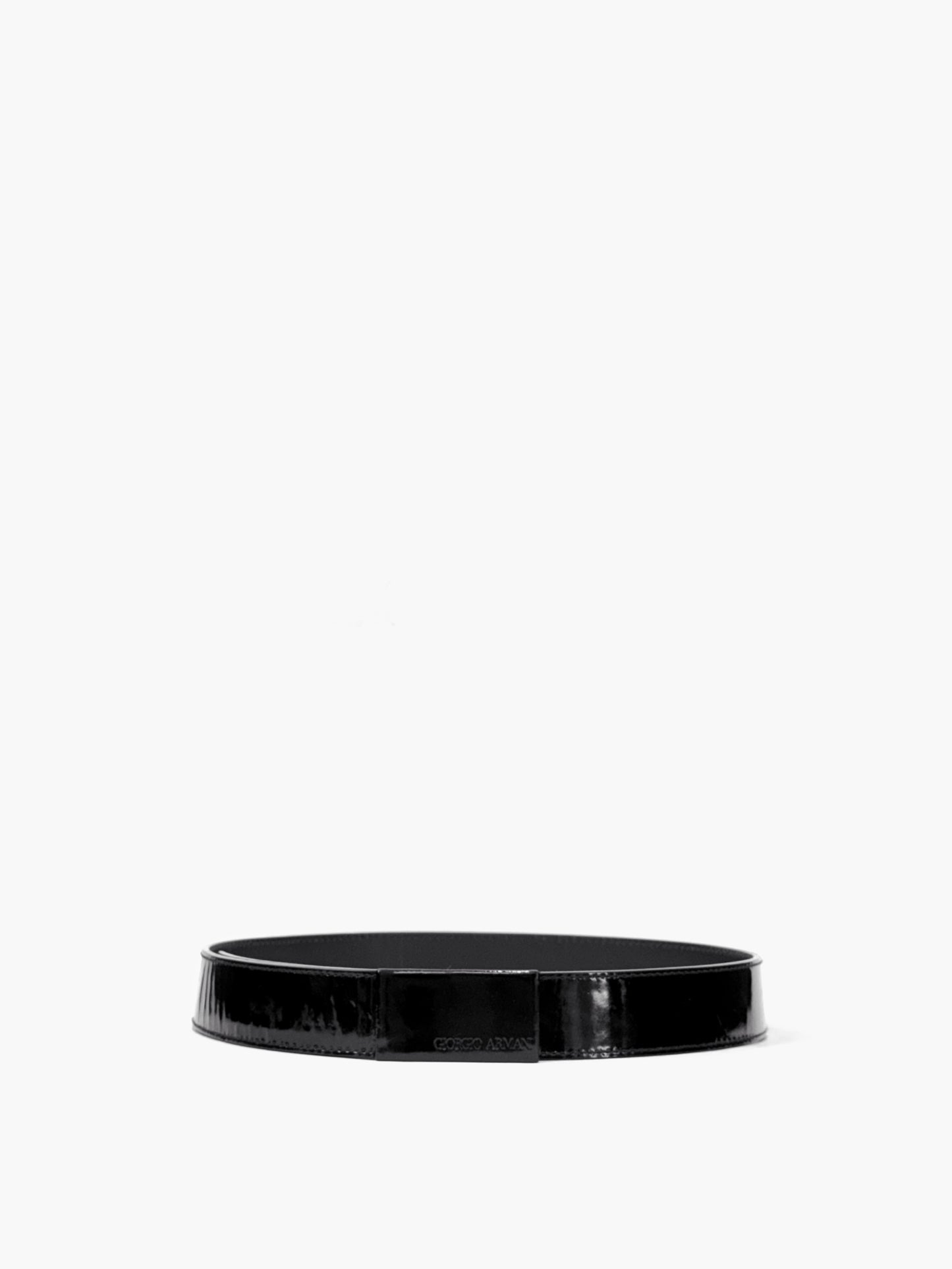 Giorgio Armani Belt in Enamel Leather