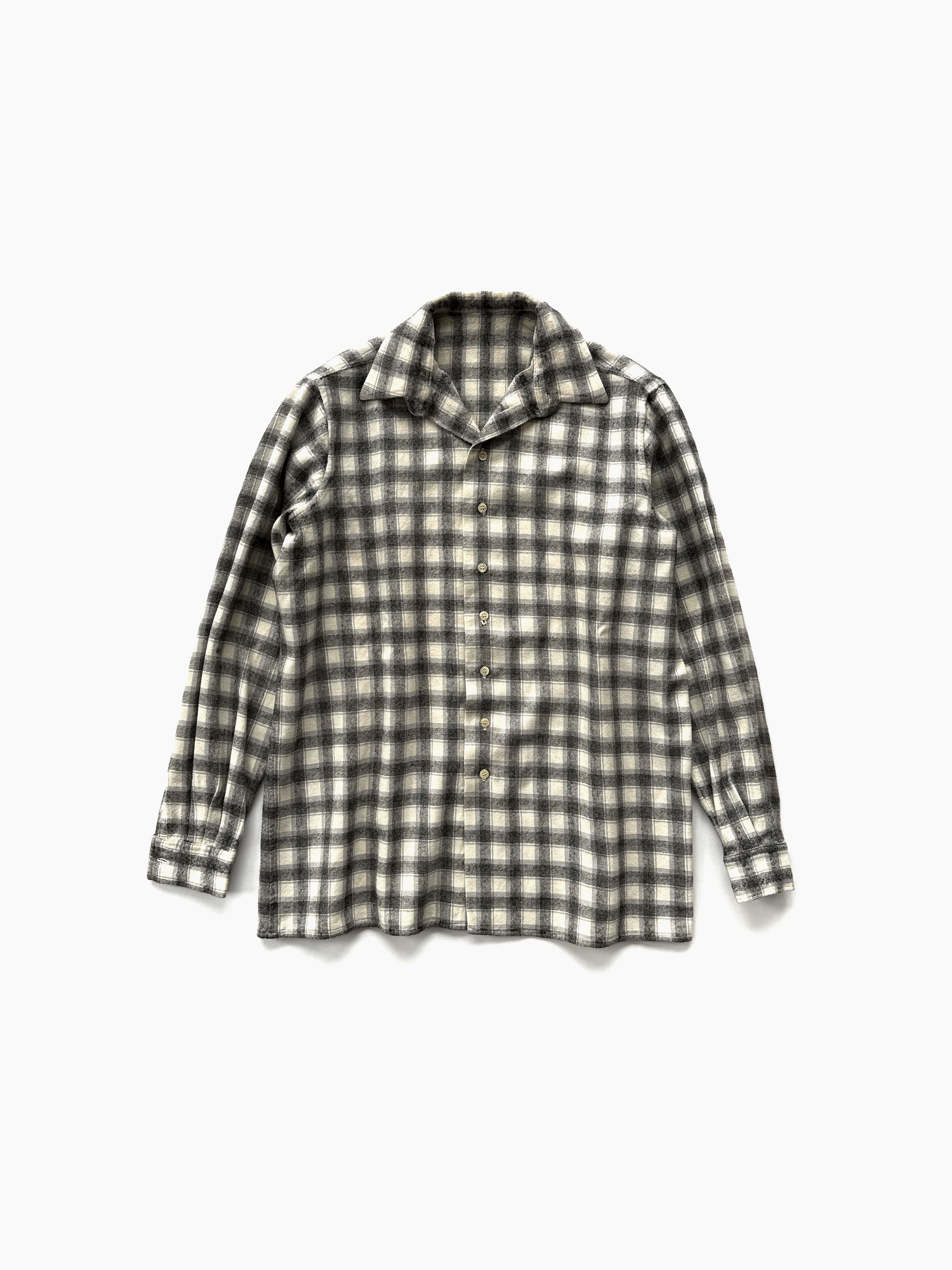 '70s Euro Vintage Su Misura Ombre Check Shirts in Wool