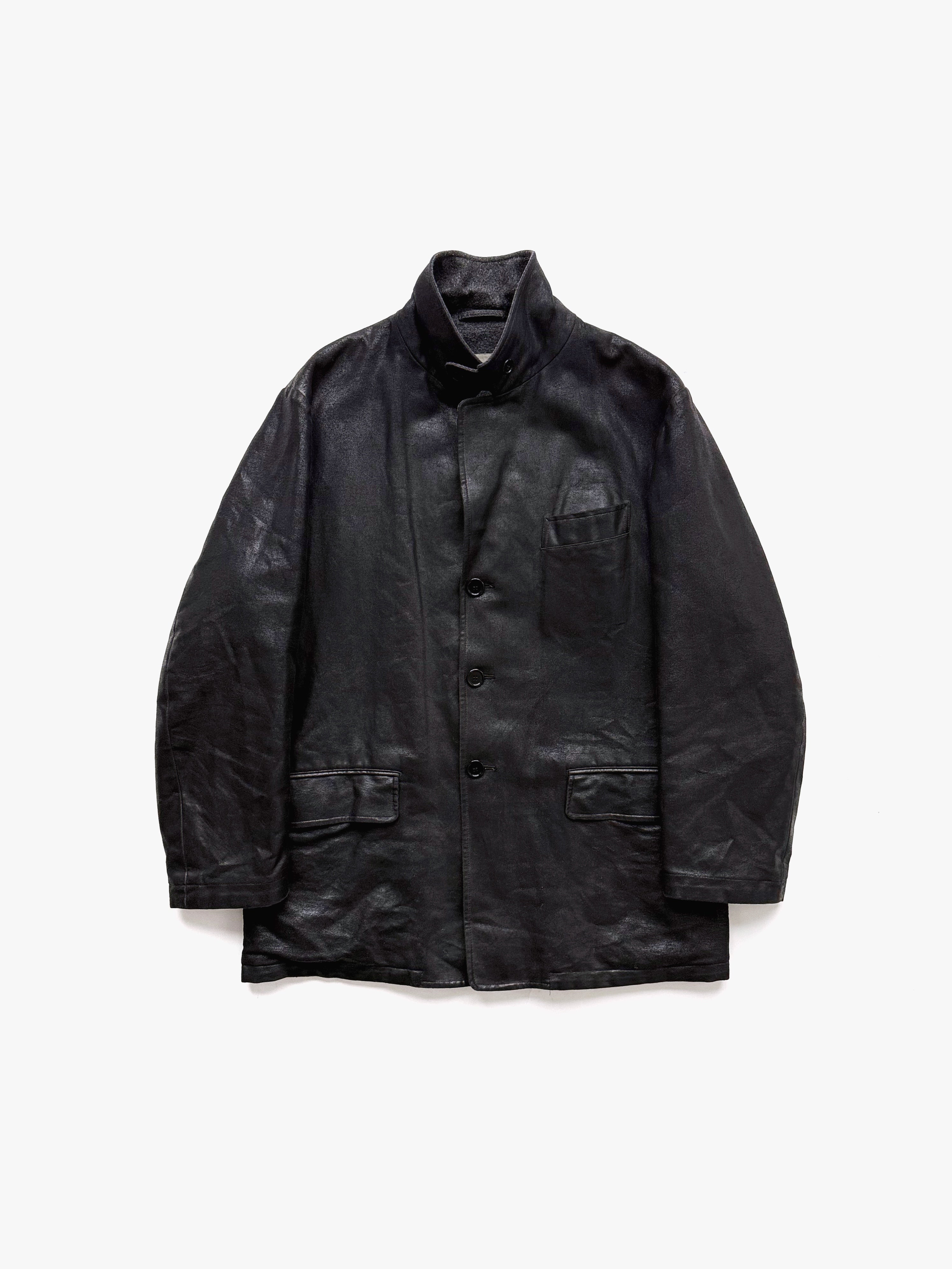 90s Allegri Martin Margiela Era Coated Jacket in Cotton Wool – A.A